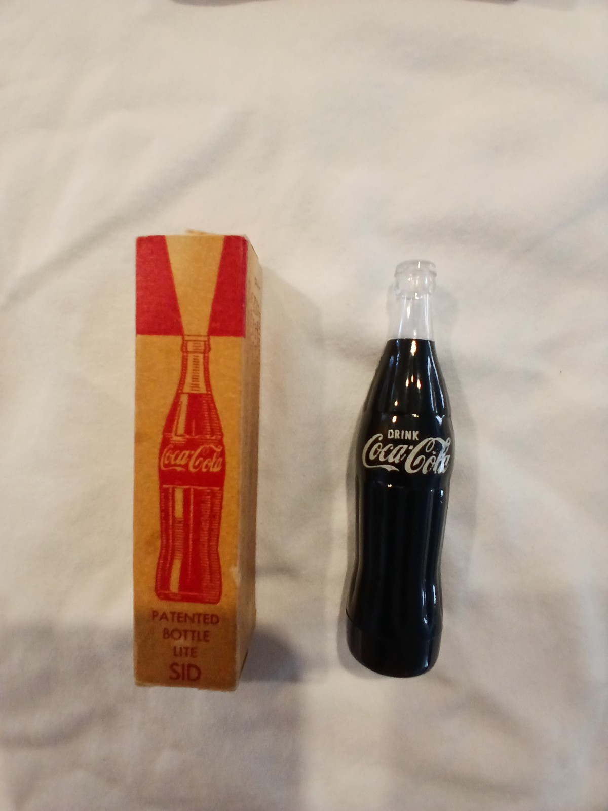 Circa 1950s Coca-Cola Bottle Lite Flashlight – Made in Mexico – Original Box