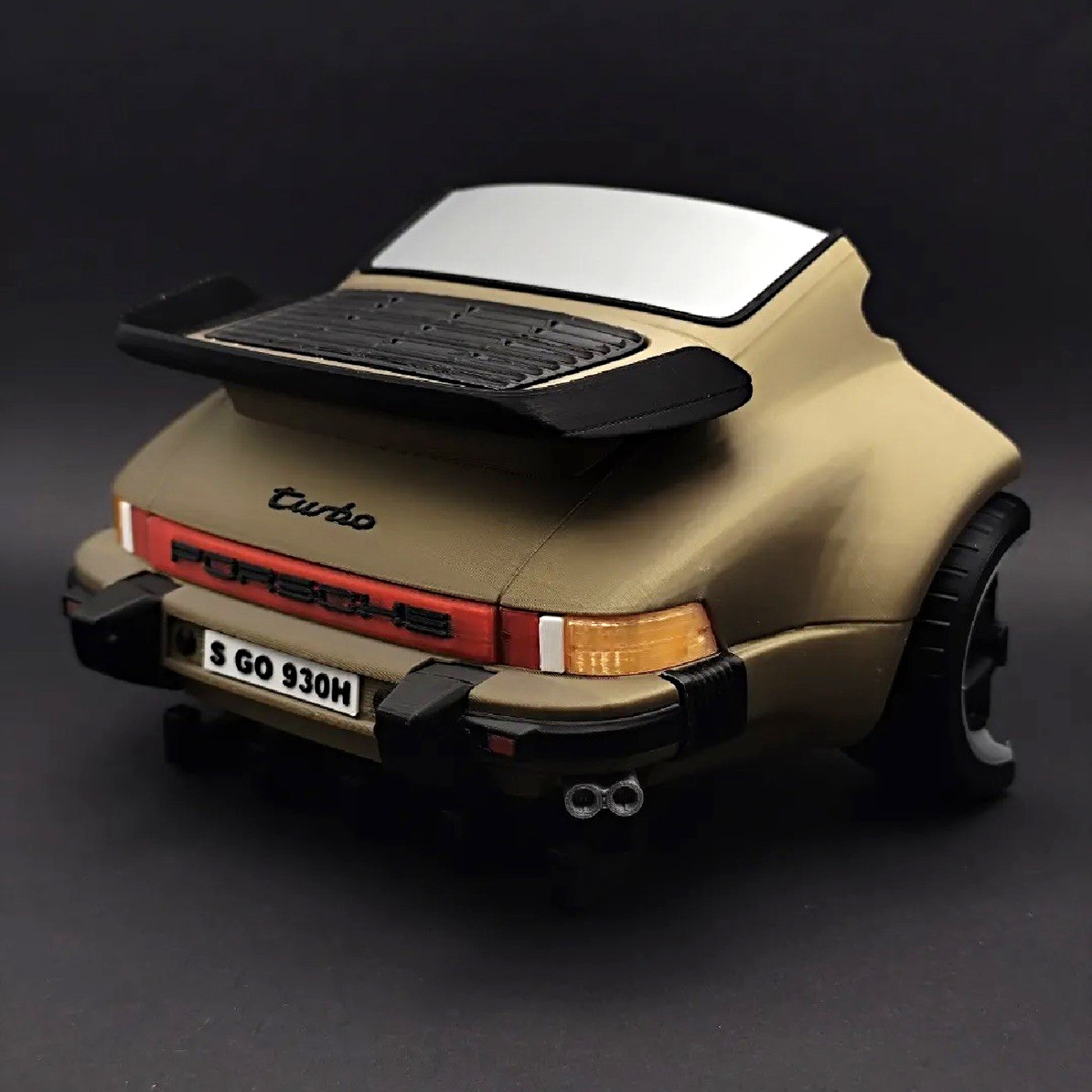 Porsche 911 Turbo 930 Key Holder Rack Wall Mount 3D Printed Classic Car Decor 