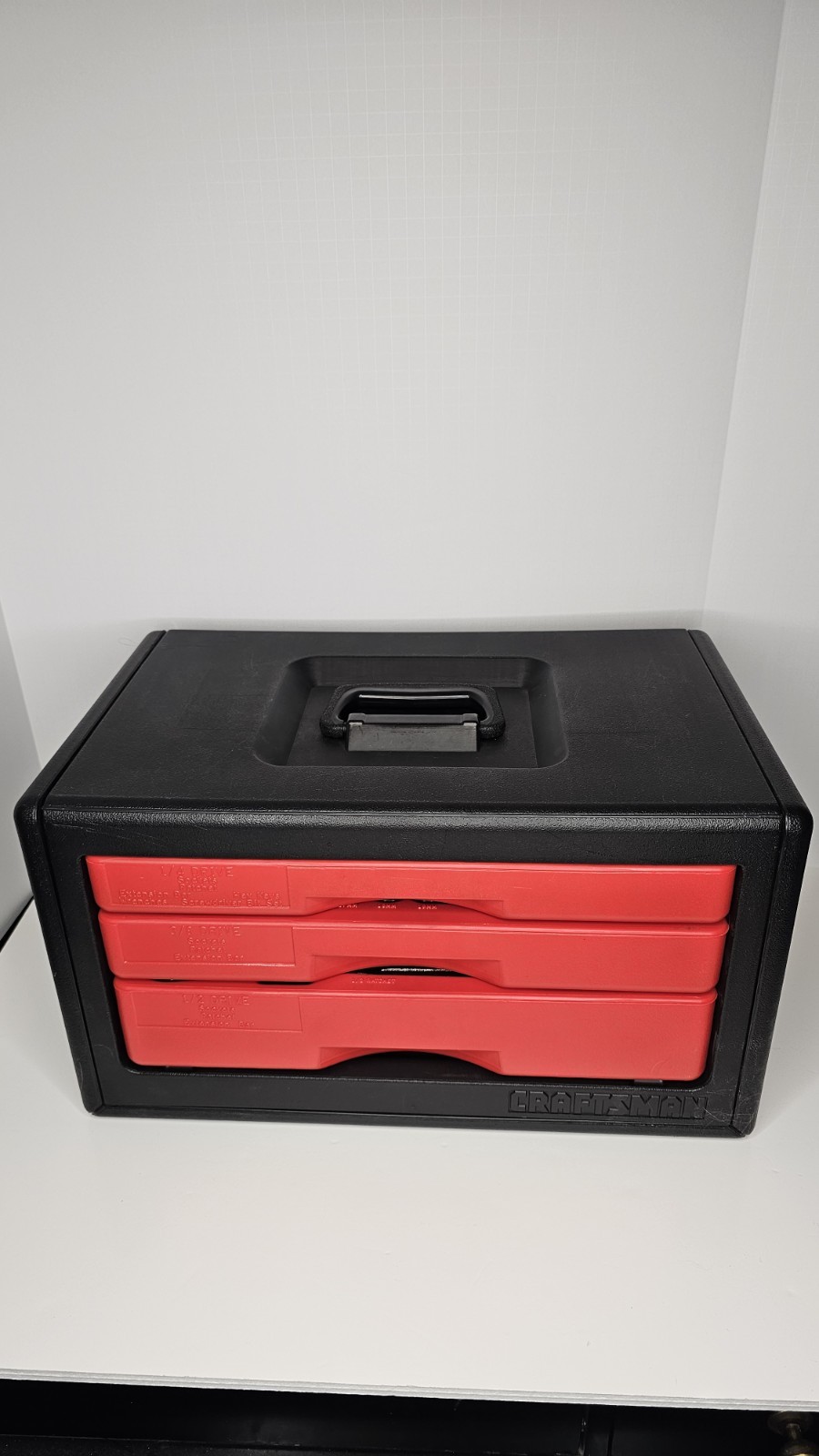 MINT Sears Craftsman USA Nos 190pc 3 Drawer Mechanics Tool Set 33190 Socket Wren