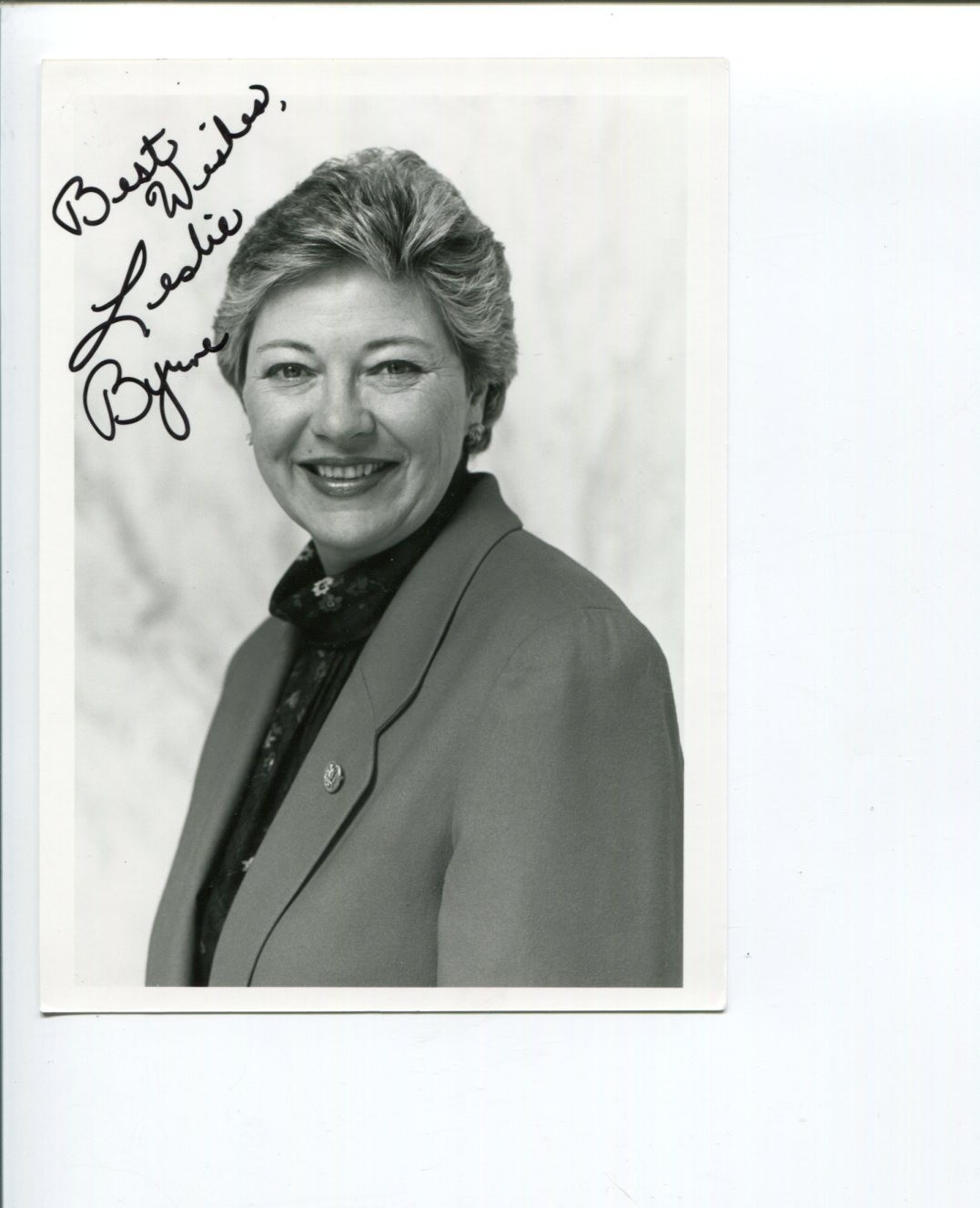 Leslie Byrne VA Virginia US Representative Congress Signed Autograph Photo