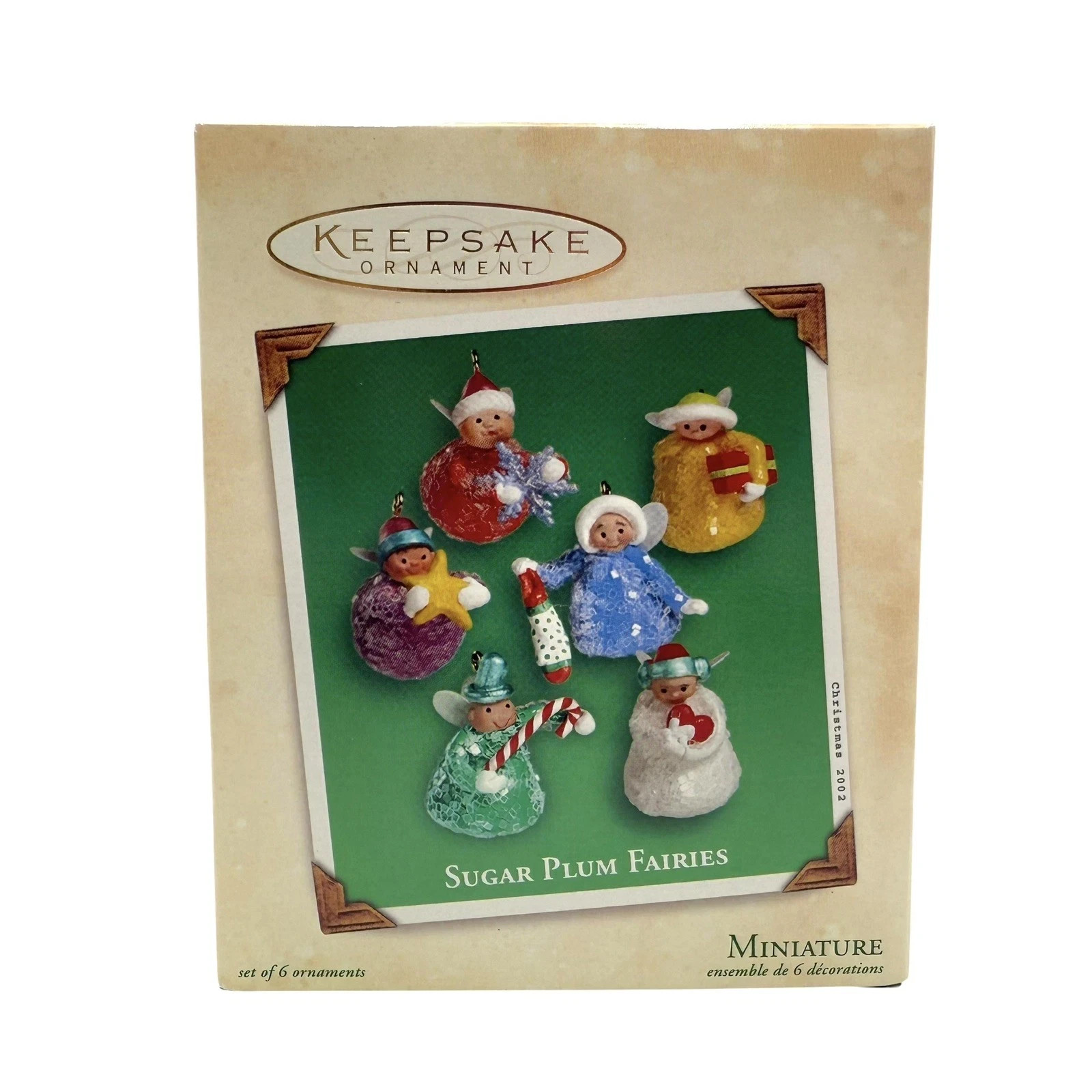 Hallmark Keepsake SUGAR PLUM FAIRIES Miniature 2002  Ornament w/Box-824-342