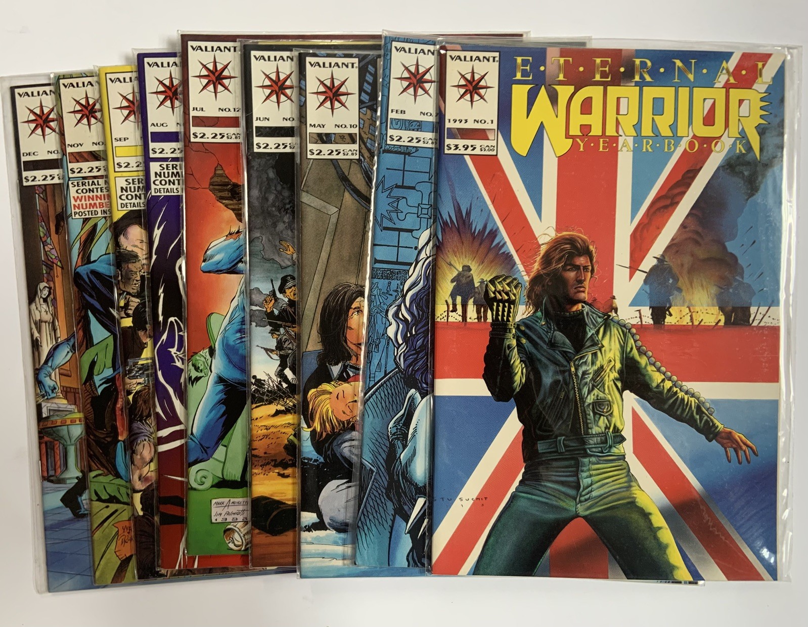 Eternal Warrior #7 10 11 12 13 14 16 17, Yearbook #1 Comic Lot (Valiant 1992)