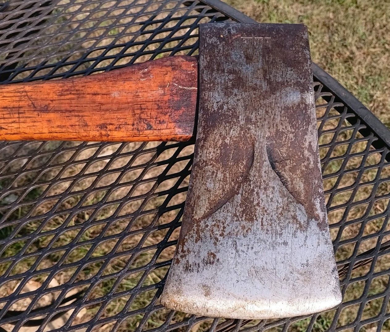 Vintage Plumb Single Bit Axe With Original Handle With Bevels 4 lbs 9 oz