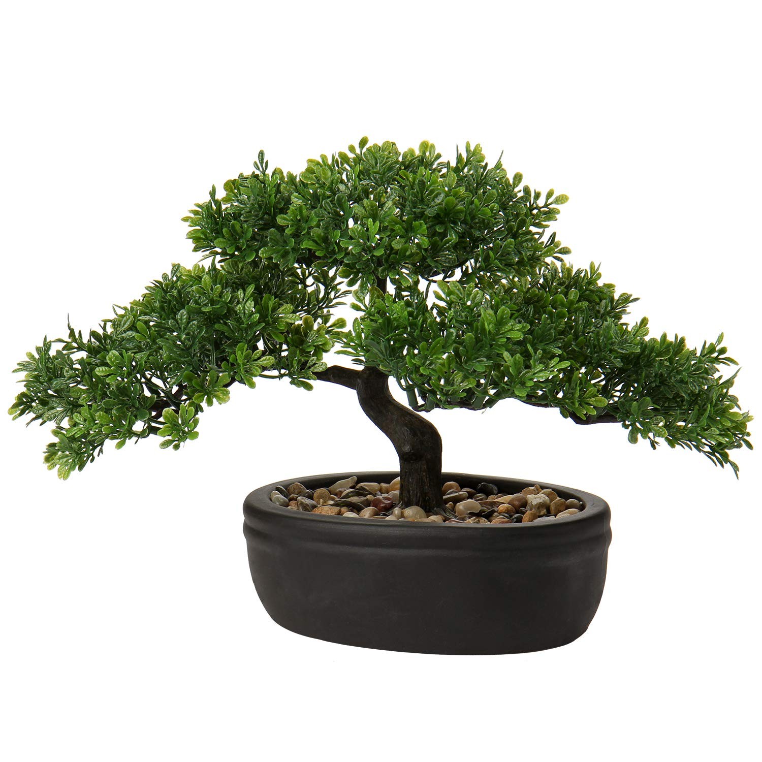Artificial Bonsai Tree Juniper Faux Plants Indoor Small Fake Plants Decor with C