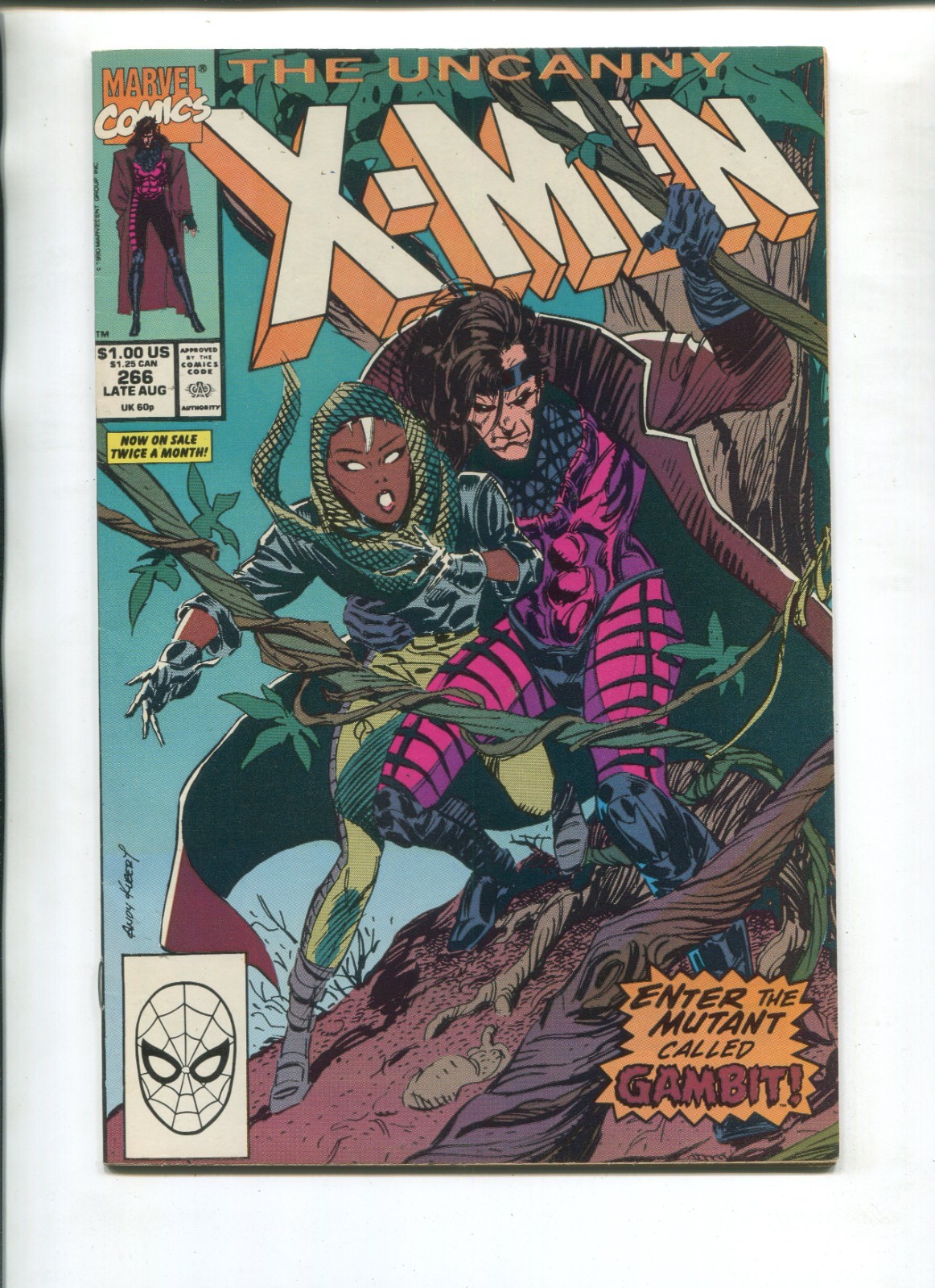 UNCANNY X-MEN #266 VF V1 MARVEL 1990 1ST FULL APPEARANCE OF GAMBIT X-MEN \'97