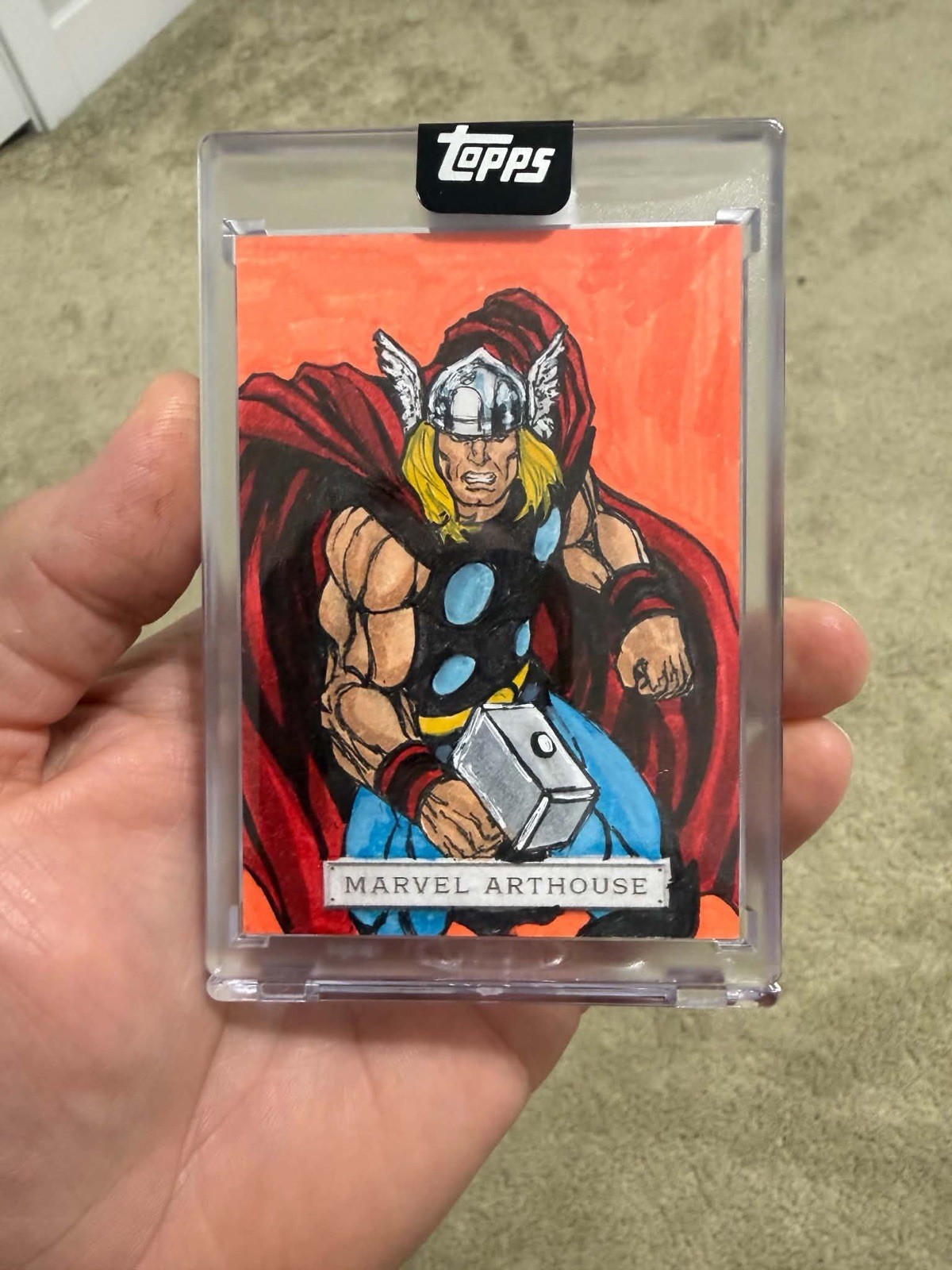 2025 Topps Marvel The Collector Thor Sketch 1/1 Auto