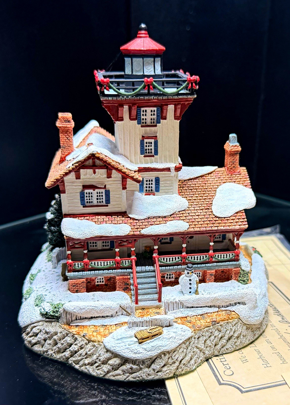 Harbour Lights 710 Christmas 2000 Hereford Inlet NJ Lighthouse Signed Boxed Harbour Lights 710 Christmas 2000 Hereford Inlet NJ Lighthouse Signed Boxed