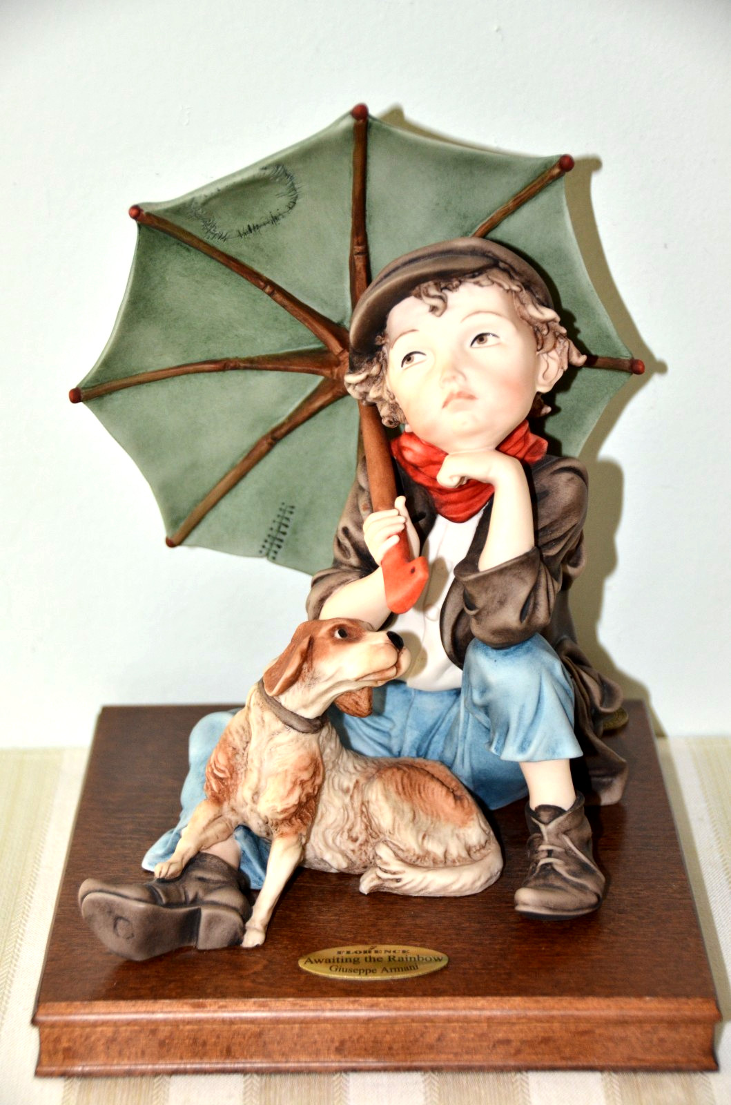 Giuseppe Armani Figurine Awaiting the Rainbow Limited Edition #1181/5000 MIB/COA