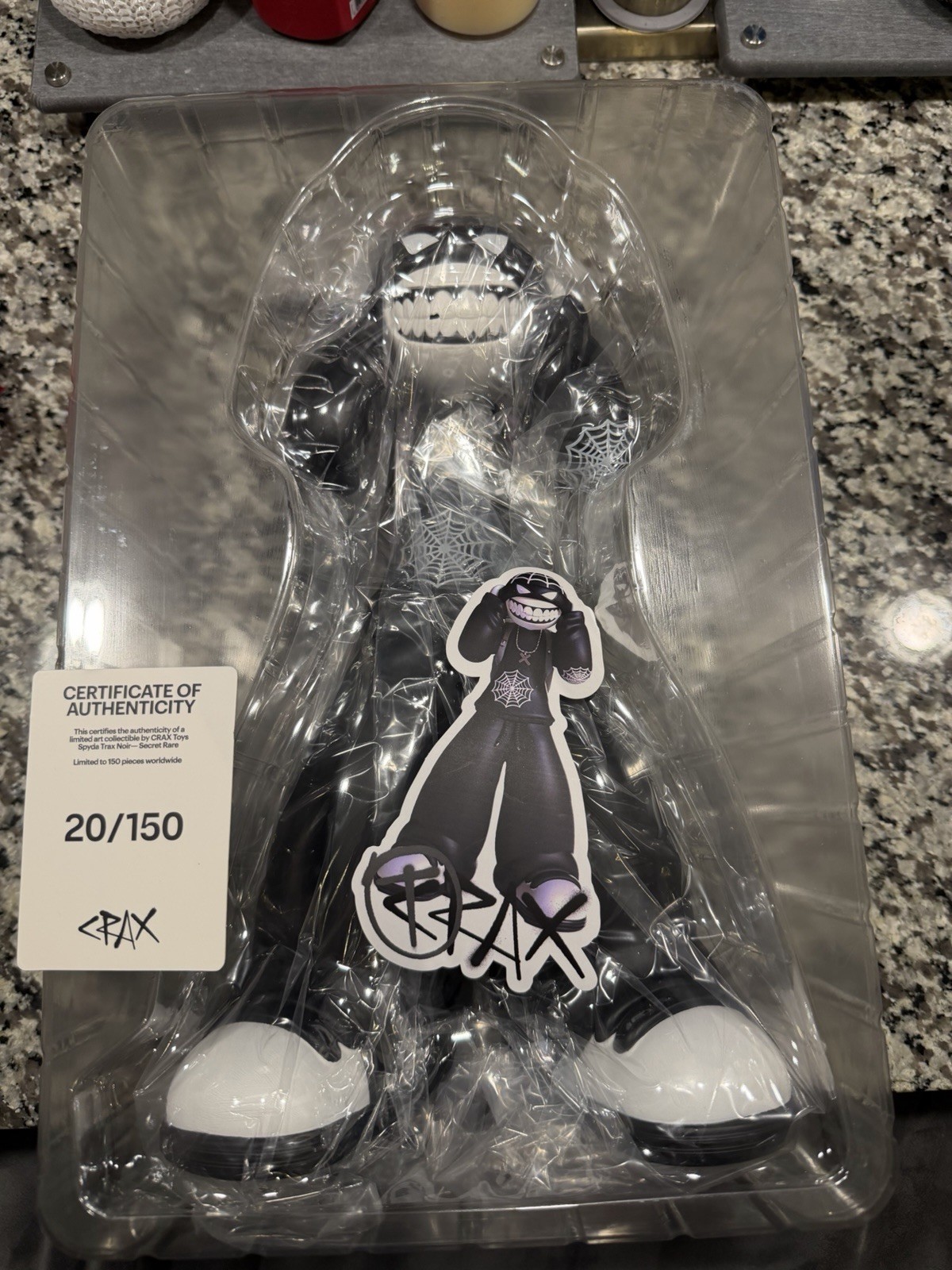 CRAX Toys Spyda Trax CHASE OG Spider-Man Noir 20/150 (BLACK) CRAX Toys Spyda Trax CHASE OG Spider-Man Noir 20/150 (BLACK)