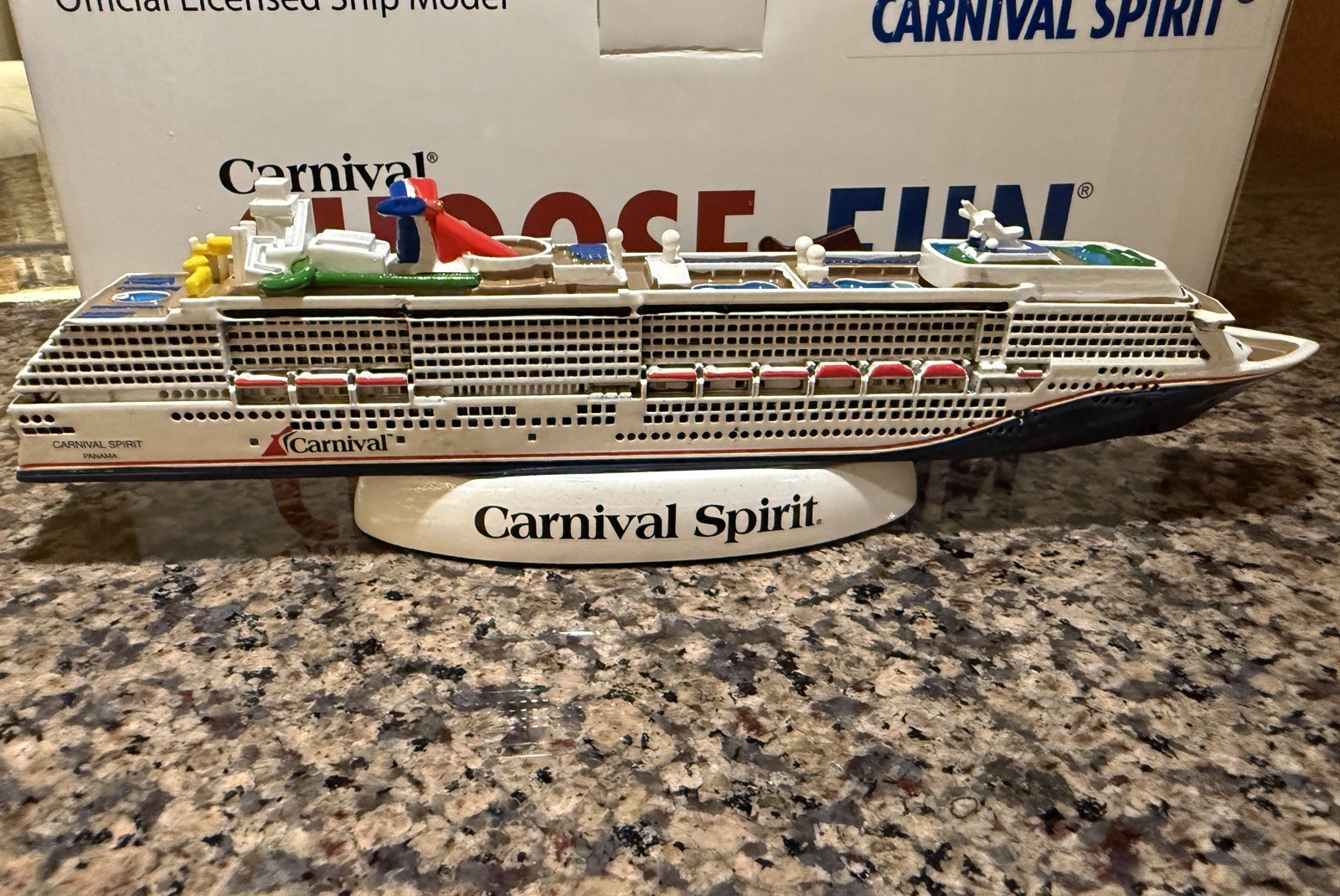 Carnival Spirit Official Licensed Cruise Ship Model 10” NEW IN BOX Rare
