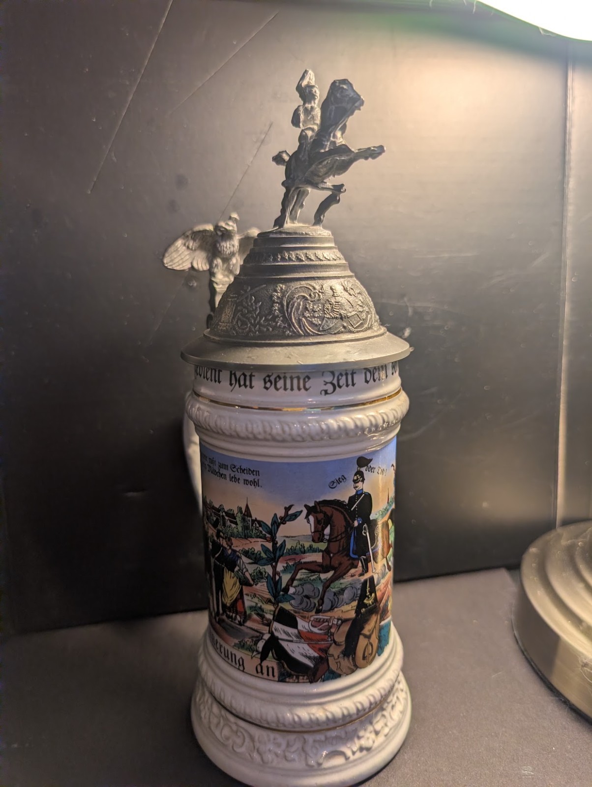 Gerz Stein - Cavalry Regimental Beer Stein - Victory or Death Made in Germany