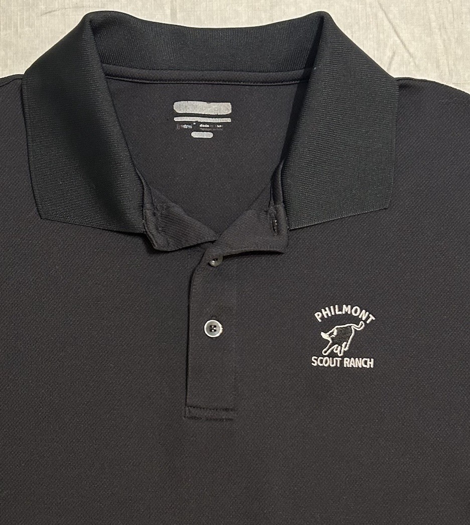 Philmont Scout Ranch Polo Shirt, Black, Men’s XL Scouting Boy Scouts BSA