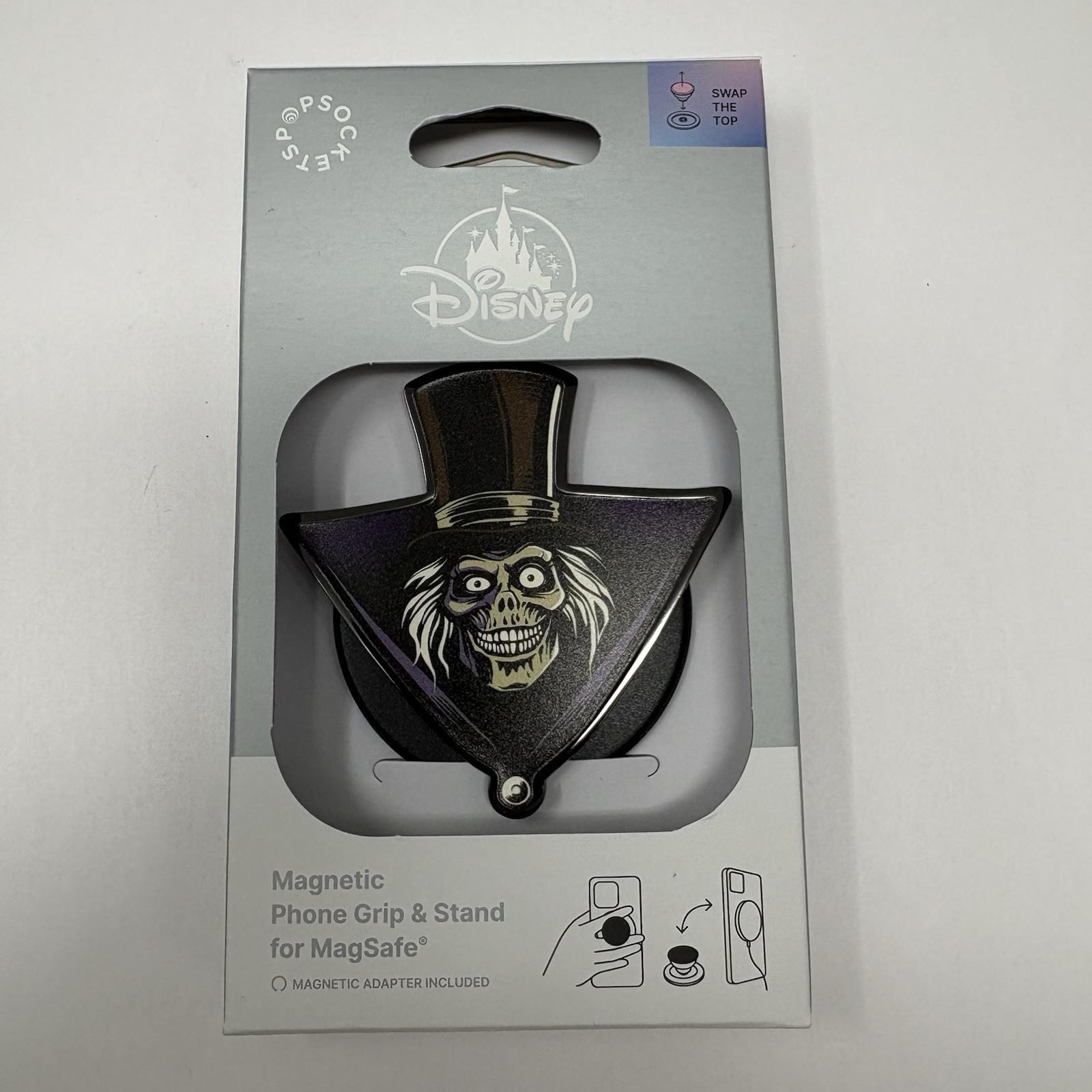 Disney Parks 2025 Haunted Mansion Hatbox ghost PopSockets New Disney Parks 2025 Haunted Mansion Hatbox ghost PopSockets New