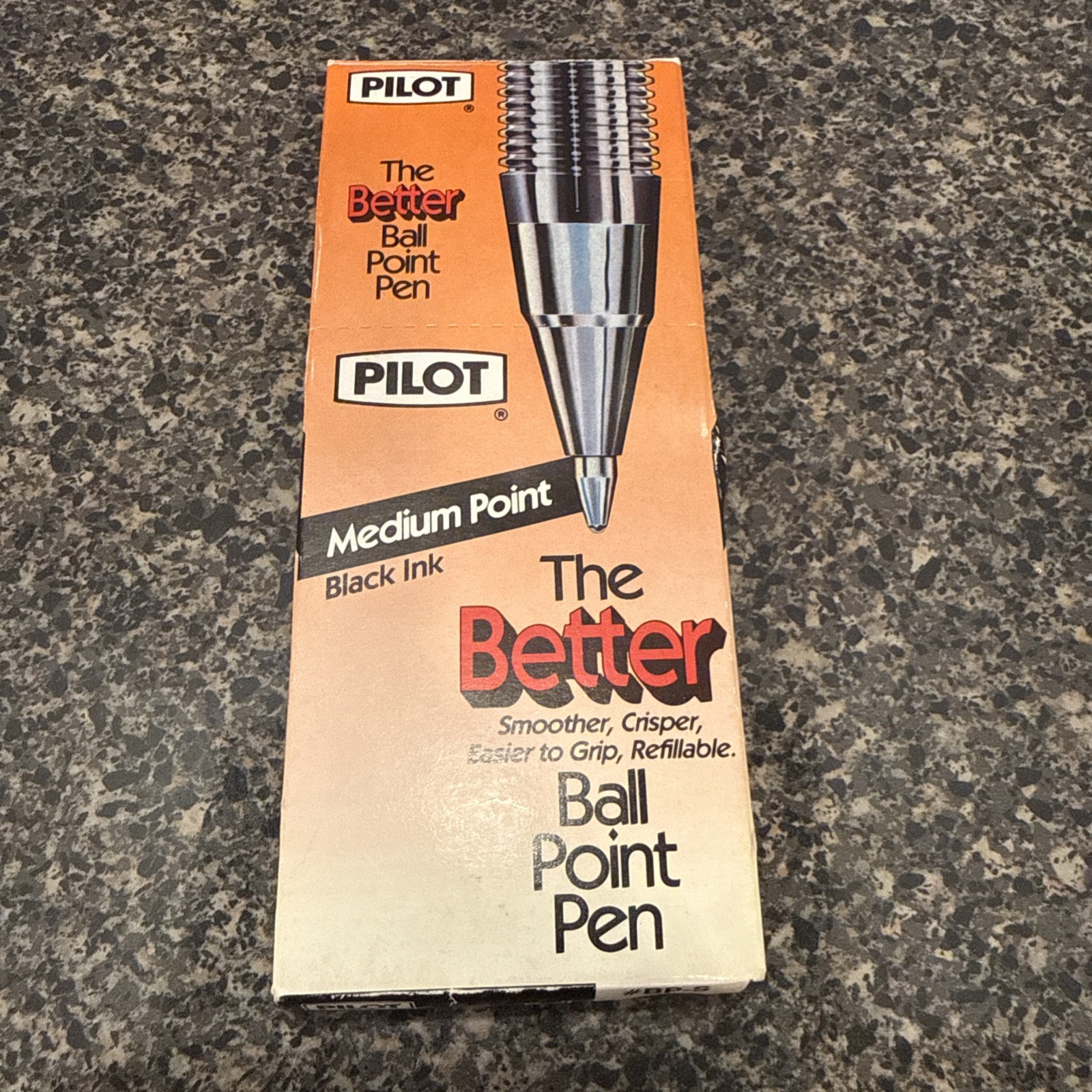 Vintage Pilot the Better Ballpoint Pen Medium Point Black Ink NOS