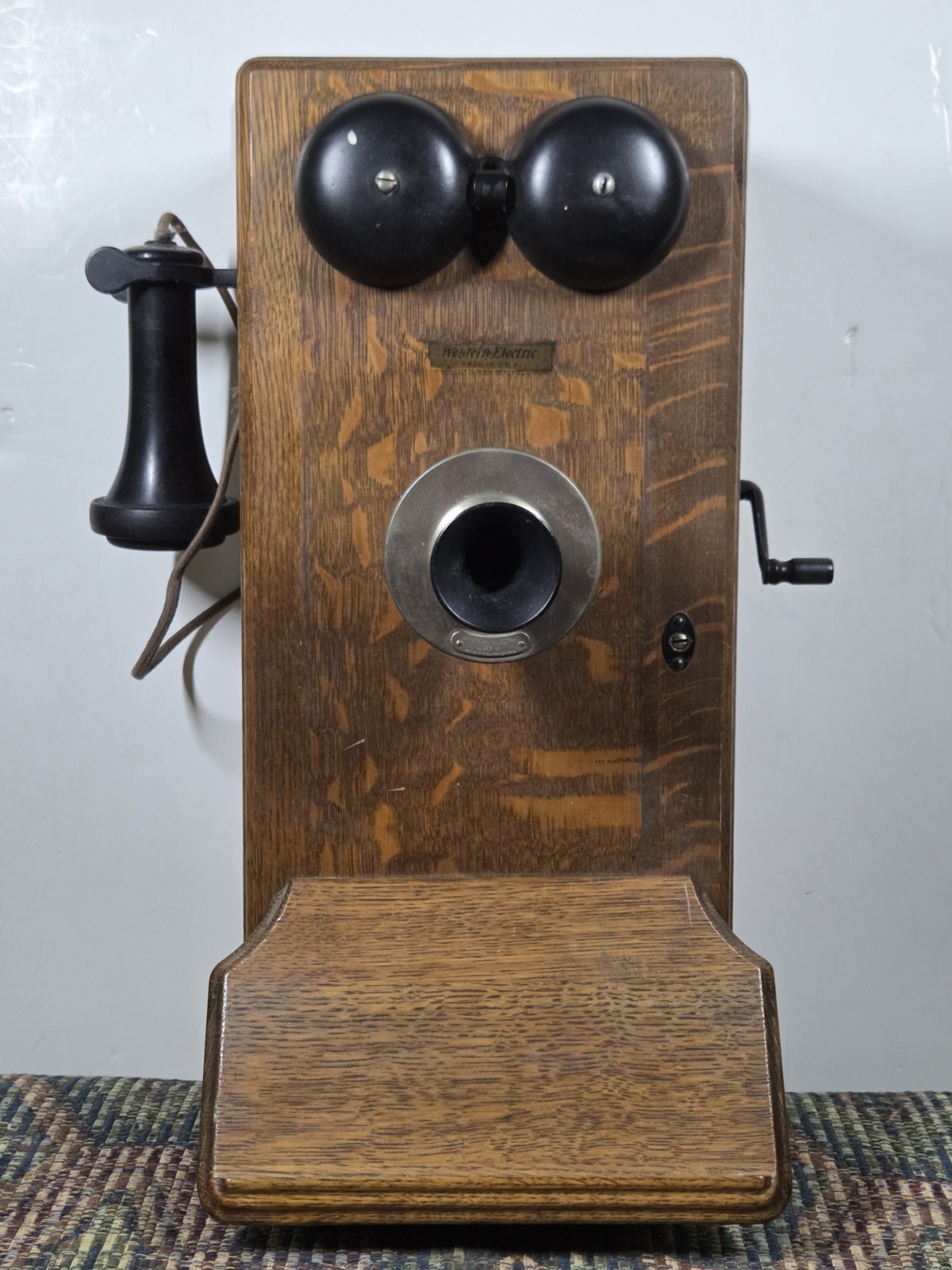 Clean Antique Telephone Western Electric SP 317-N Wall Magneto c.1914   