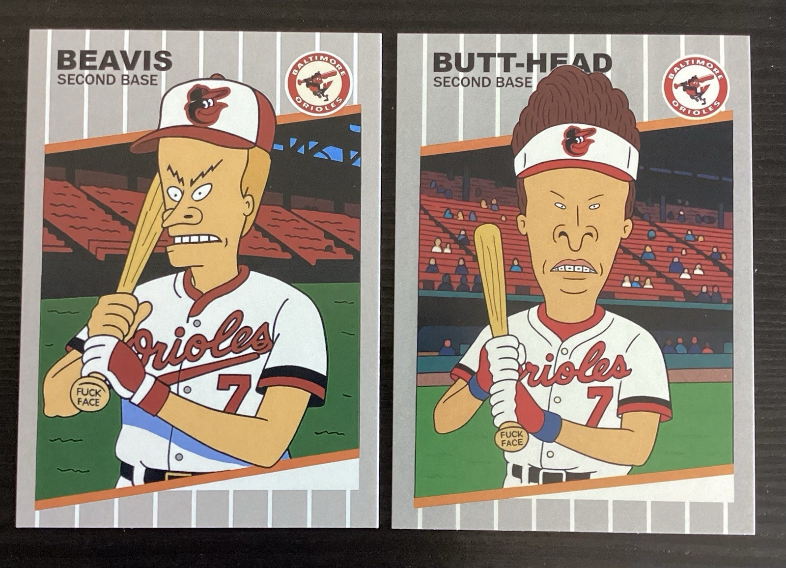 BEAVIS and BUTT-HEAD Trading Cards - FF On Bat Knob