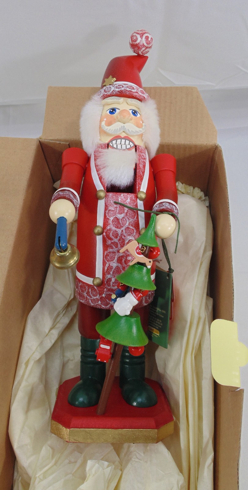 Kathe Wohlfahrt Original Holz Knackl Wooden Nutcracker Santa Xmas Tree Repaired