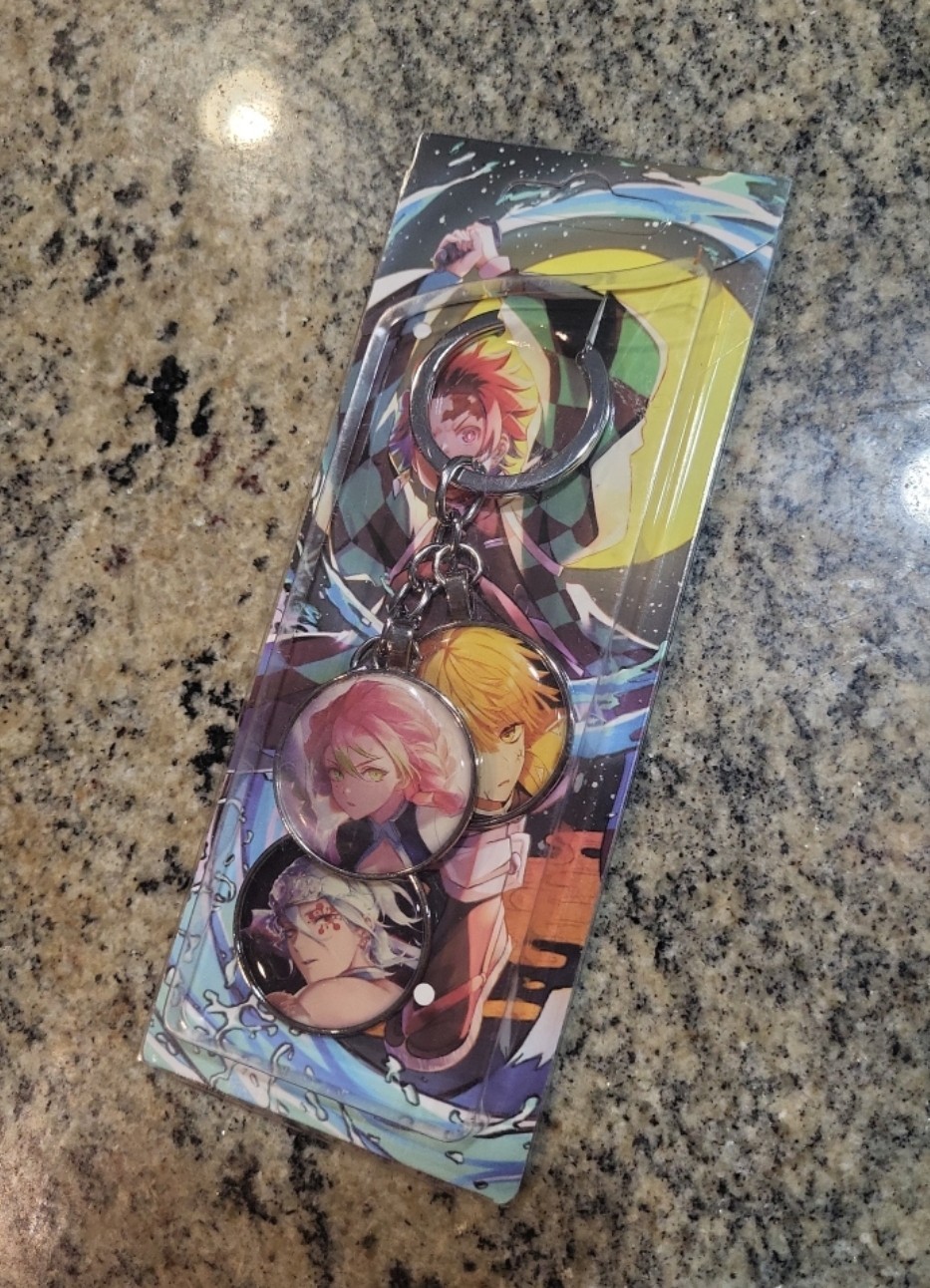 Demon Slayer Kimetsu No Yaiba Group Multiple Pendandt Keychain