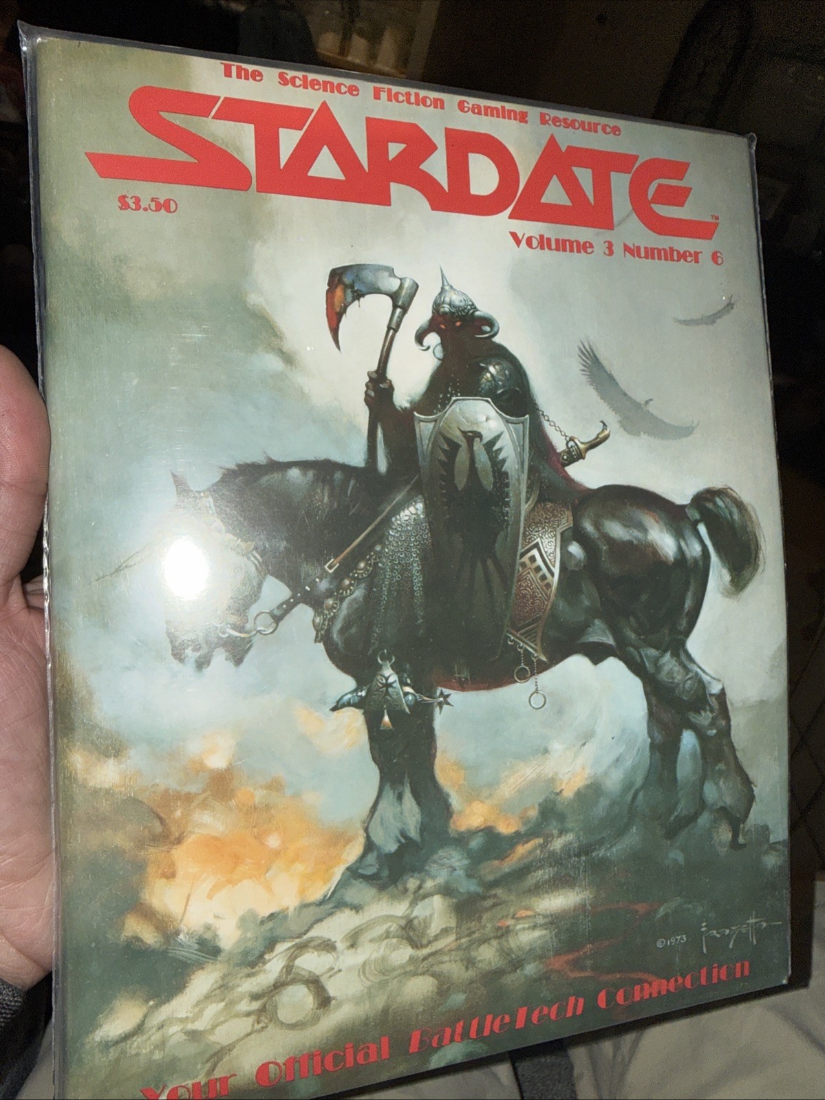 Stardate Vol 3 No 6 Frank Frazetta Cover BattleTech TSR 1987 Stardate Vol 3 No 6 Frank Frazetta Cover BattleTech TSR 1987