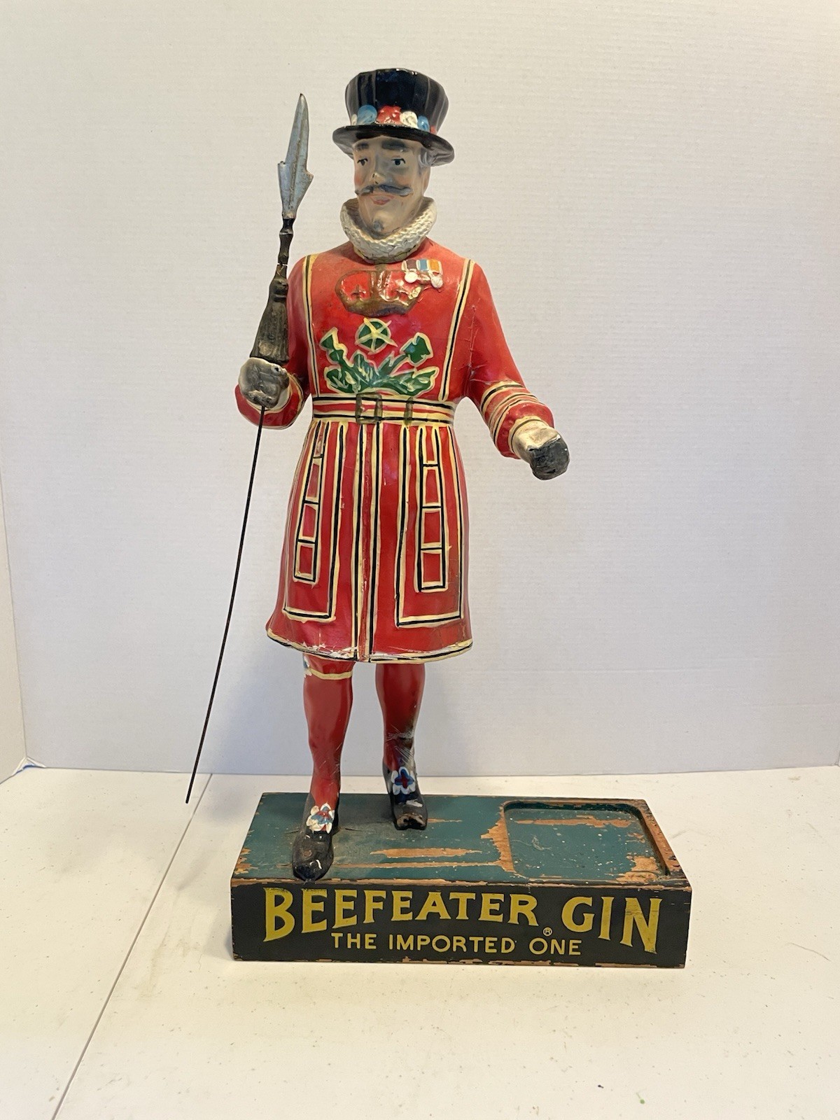 Rare Vintage Original Beefeater Gin Bar Display Rare Vintage Original Beefeater Gin Bar Display