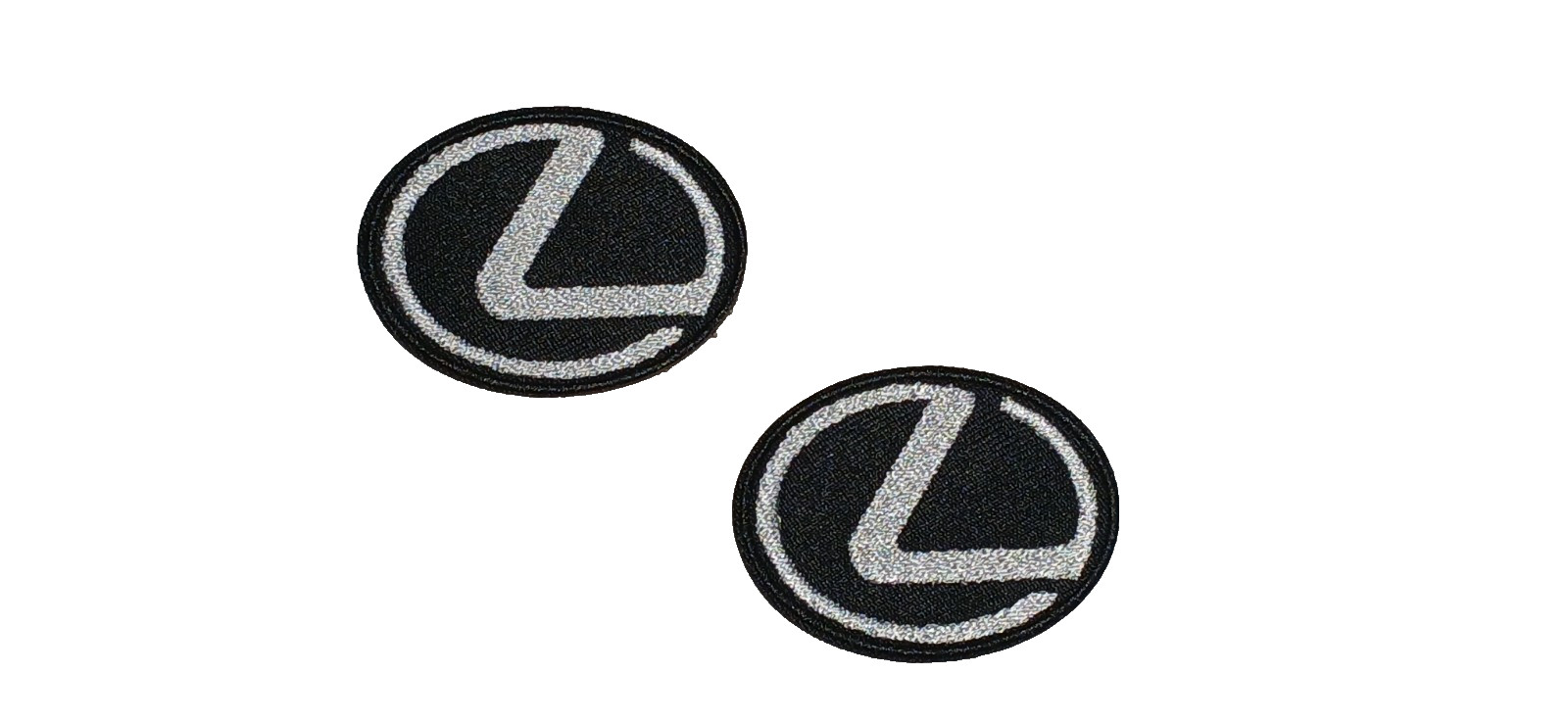 2 Embroidered Lexus Badge/ Emblem Patches Iron-On Sew or Glue 2\ 2 Embroidered Lexus Badge/ Emblem Patches Iron-On Sew or Glue 2\