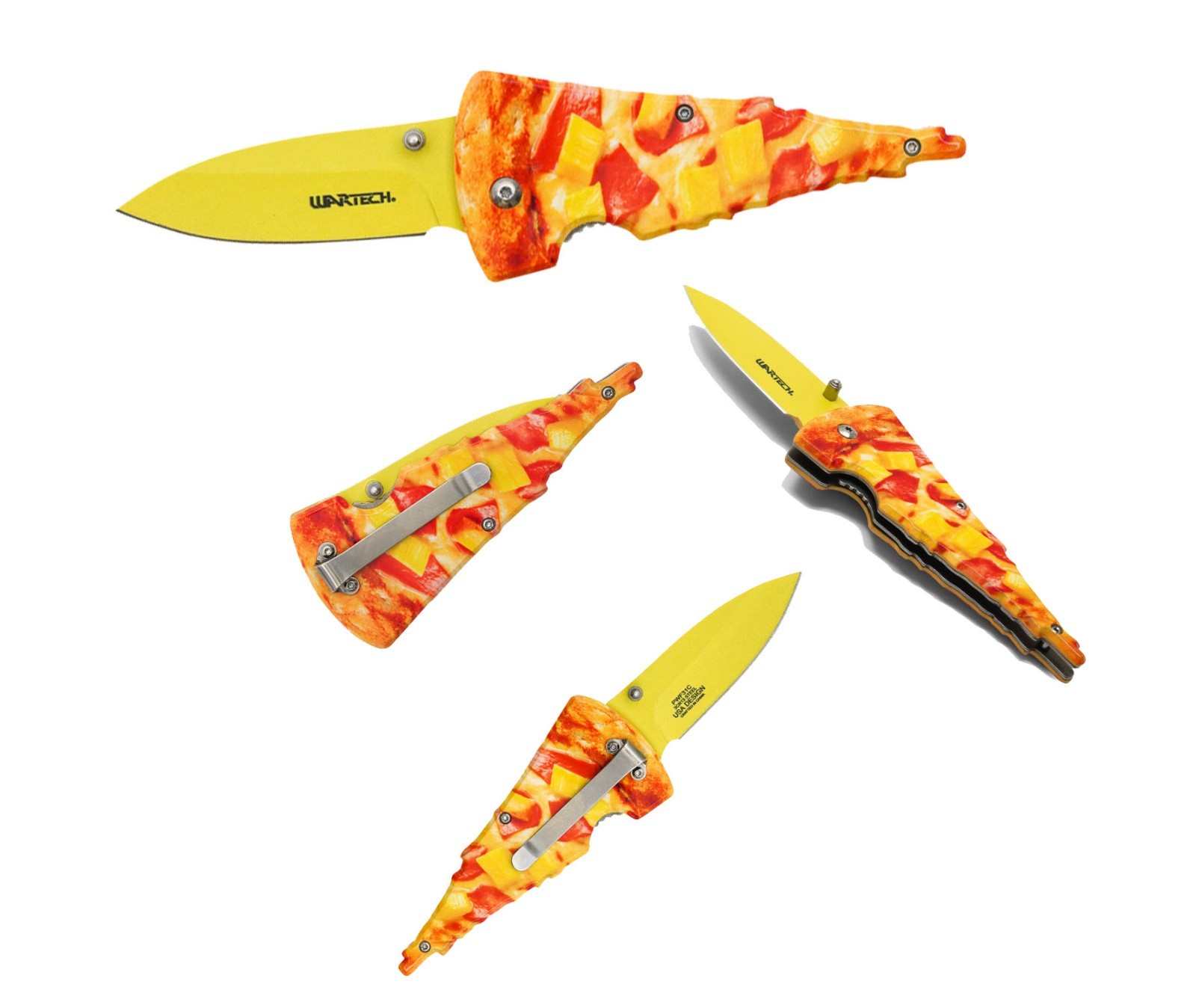 7.5” Margherita Pineapple Hawaiian Pizza 3-D Printed Graphic Spring Assisted 7.5” Margherita Pineapple Hawaiian Pizza 3-D Printed Graphic Spring Assisted