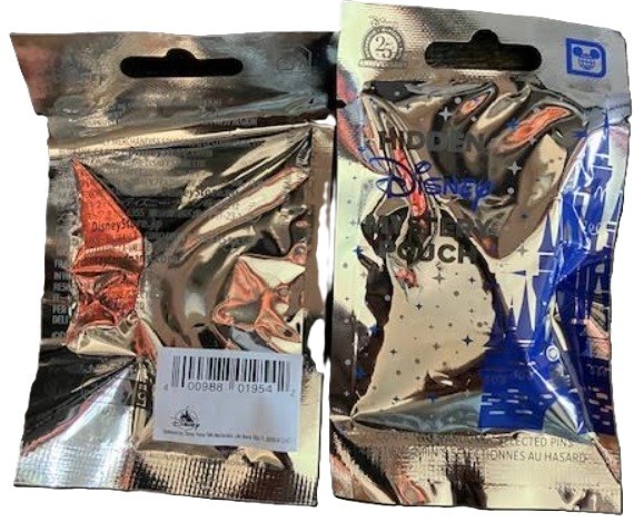 New SEALED Disney World Hidden Mickey Mystery Pin Pack Pouch Wave A B Chaser ?
