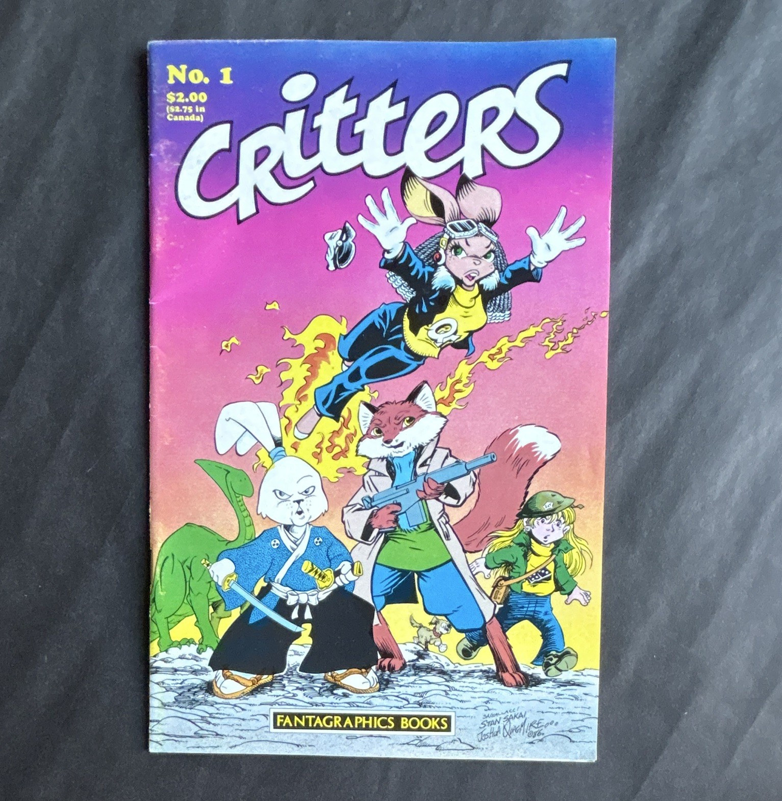 Critters #1 (1986) Usagi Yojimbo Fantagraphic Copper Age Single Issue