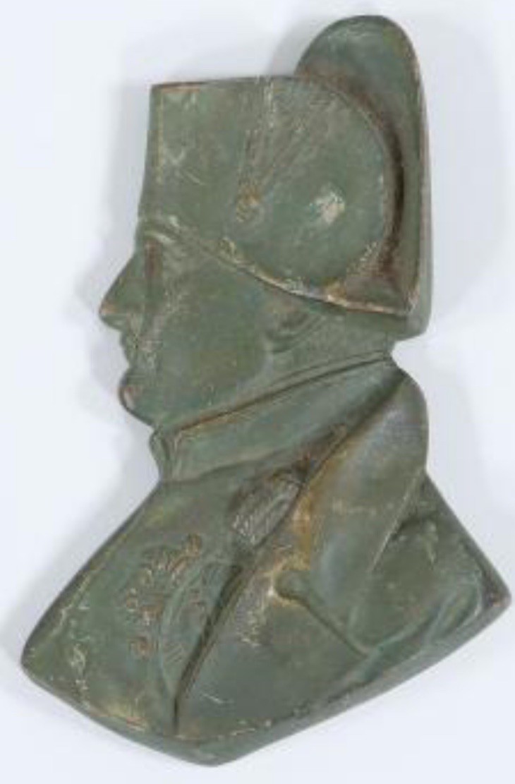 Nice Antique 19thc  Napoleon Profile Wall Plaque