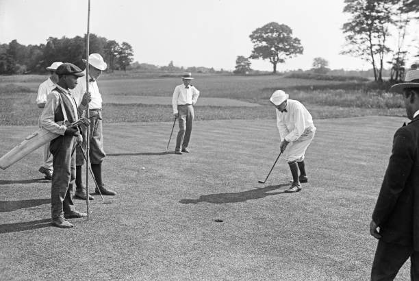 Warren Harding playing golf ca 1921-1923 Historic Old Photograph 1