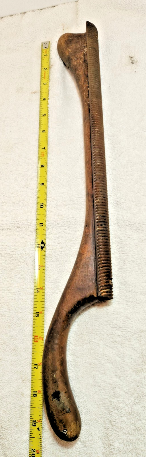 Tool Vintage Half-Round File Auto Body Woodworking Rasp Wood Handle Estate Find