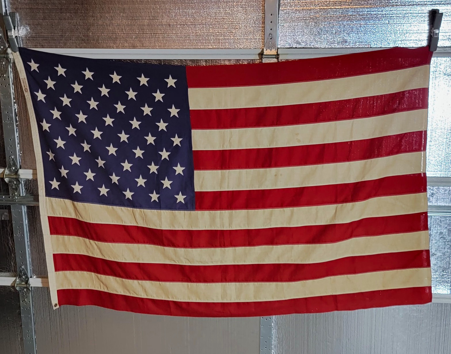 VTG Annin Defiance American Flag 50-Star 100% Sewn Cotton Bunting USA 6' X 4'