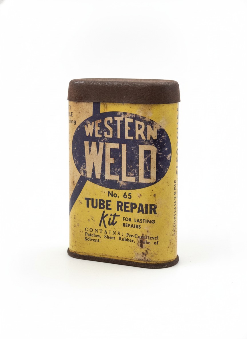 Vintage Western Weld No. 35 Tube Repair Kit Tin Collectible Automobilia Garage Vintage Western Weld No. 35 Tube Repair Kit Tin Collectible Automobilia Garage