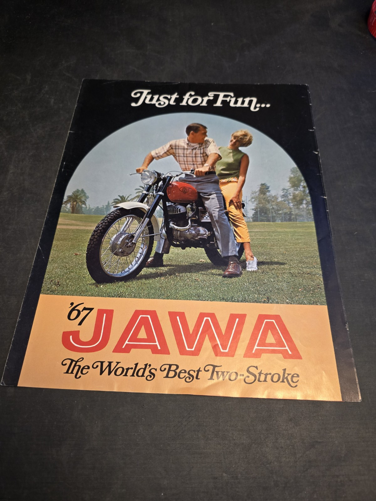 1967 Jawa Motorcycle Advertisement Brochure Just For Fun Original