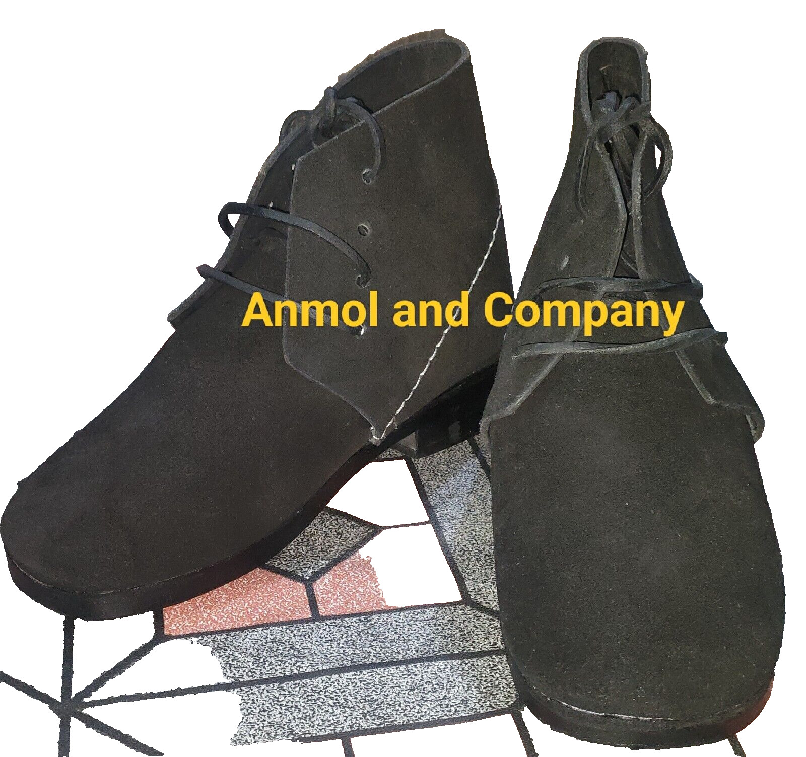 Civil War Brogan Shoes Men's US sizes 6-15 Custom, Leather Hobnails optional