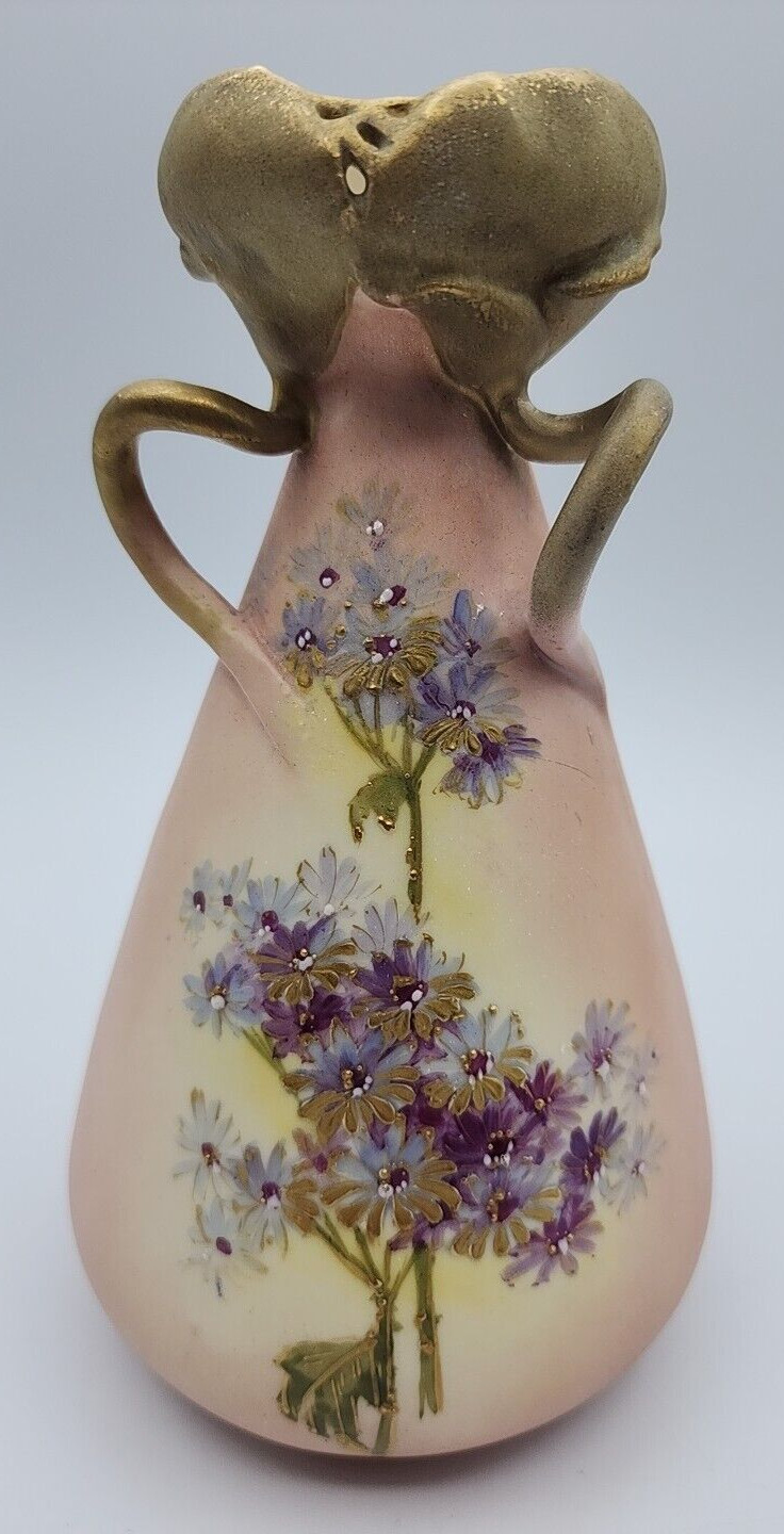 RStK Riessner Stellmacher Kessel Amphora Turn Teplitz Vase ca 7 1/4
