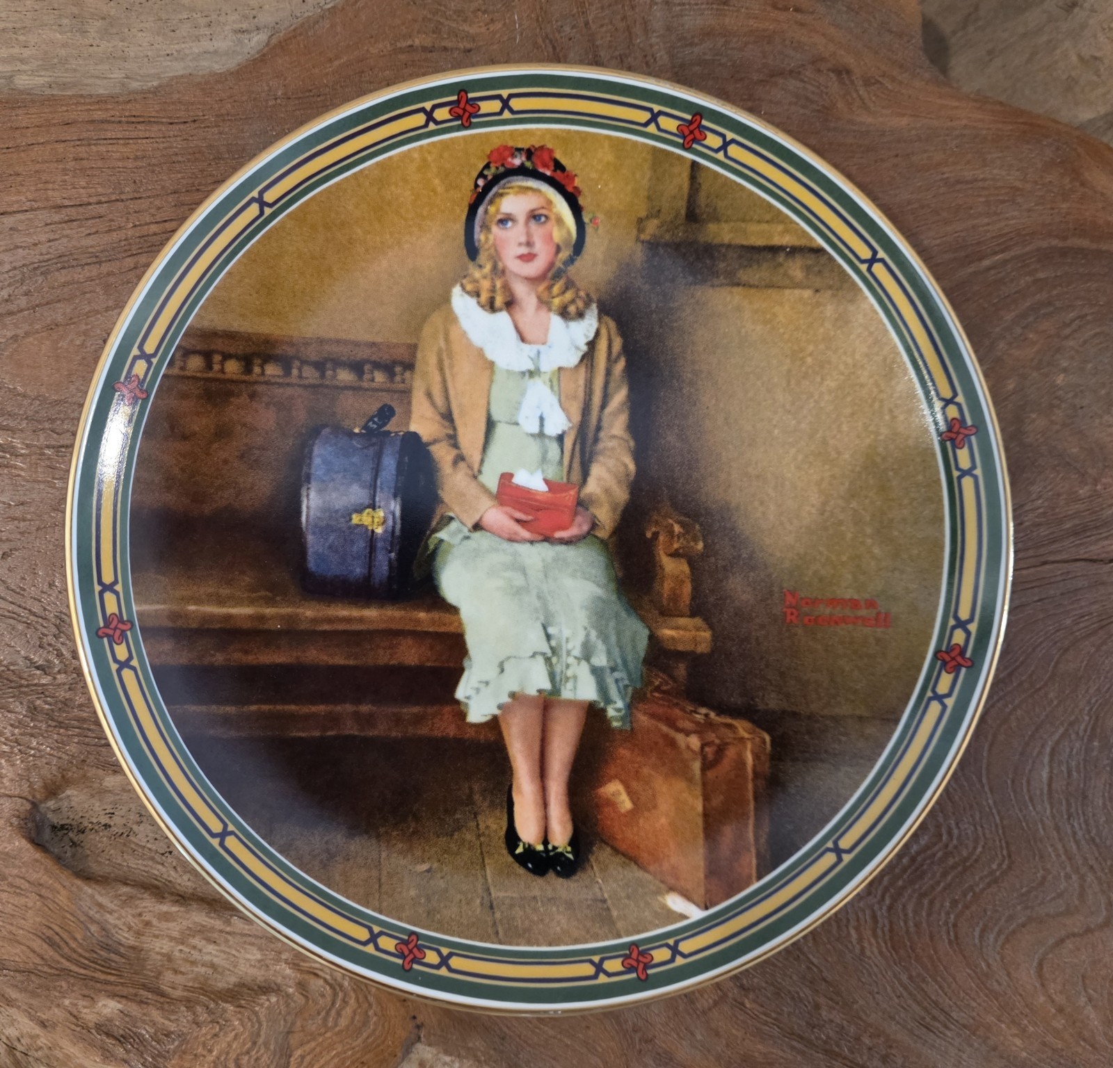 Norman Rockwell A Young Giri\'s Dream Collector Plate \'85 Knowles Limited Edition