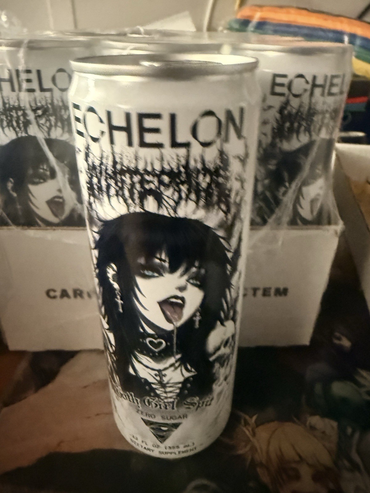 🔥Goth Girl Spit Energy Drink Echelon X Whitephosphor 1 Can 12oz IN HAND🔥 🔥Goth Girl Spit Energy Drink Echelon X Whitephosphor 1 Can 12oz IN HAND🔥