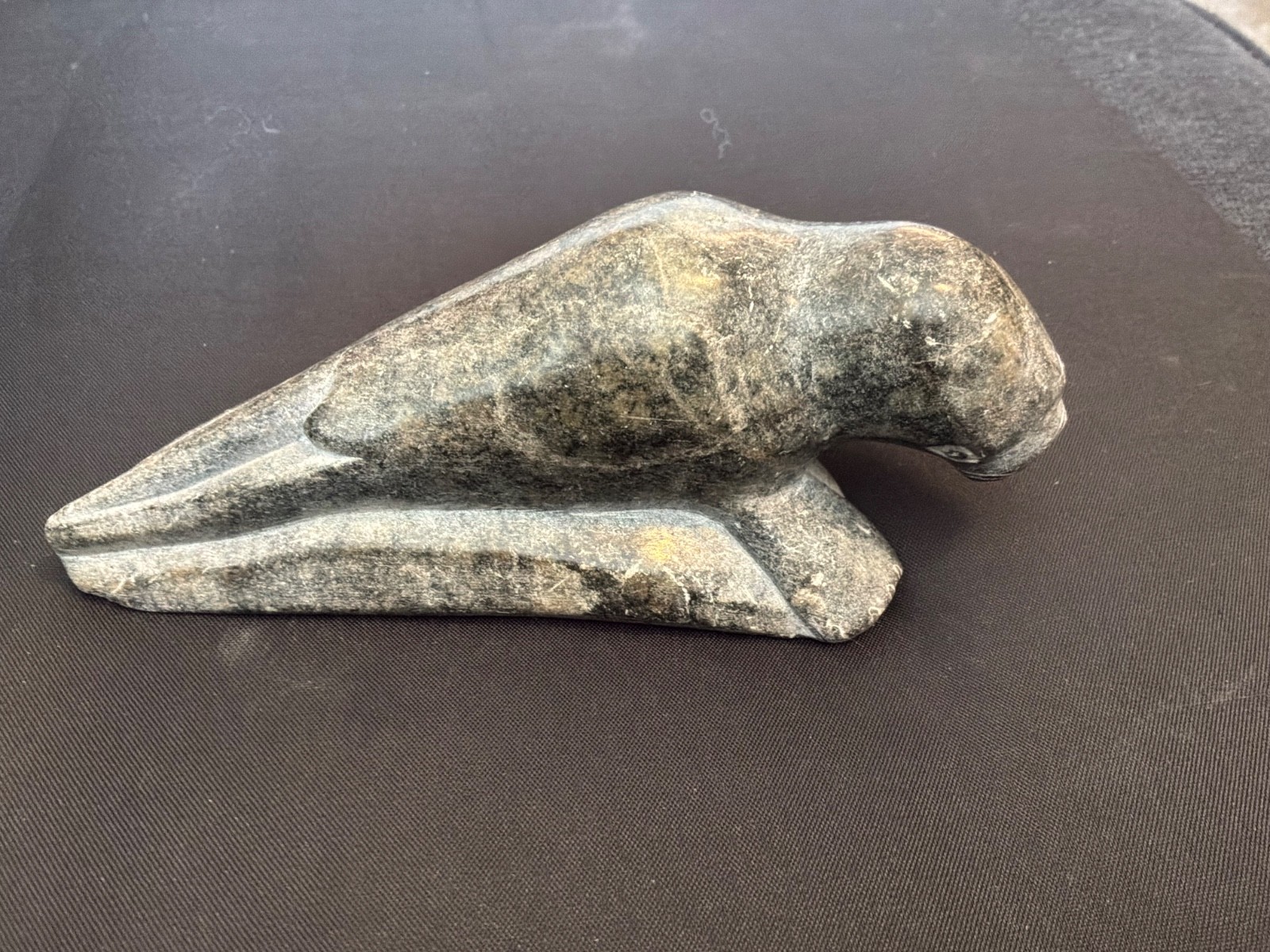 Vintage Ann Markossie Inuit Eskimo Seal Soapstone Carving/Sculpture Vintage Ann Markossie Inuit Eskimo Seal Soapstone Carving/Sculpture