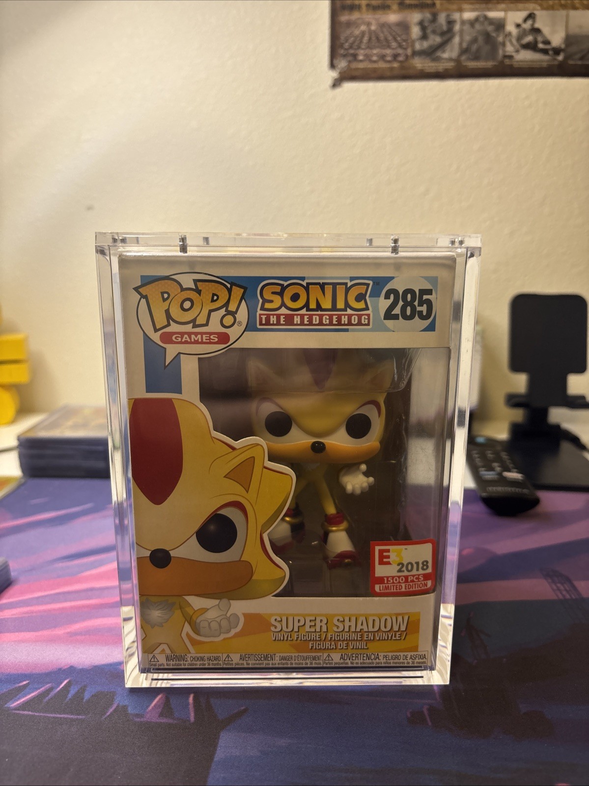 Funko Pop Sonic the Hedgehog - Super Shadow  E3 2018 LE 1500 Pieces rare