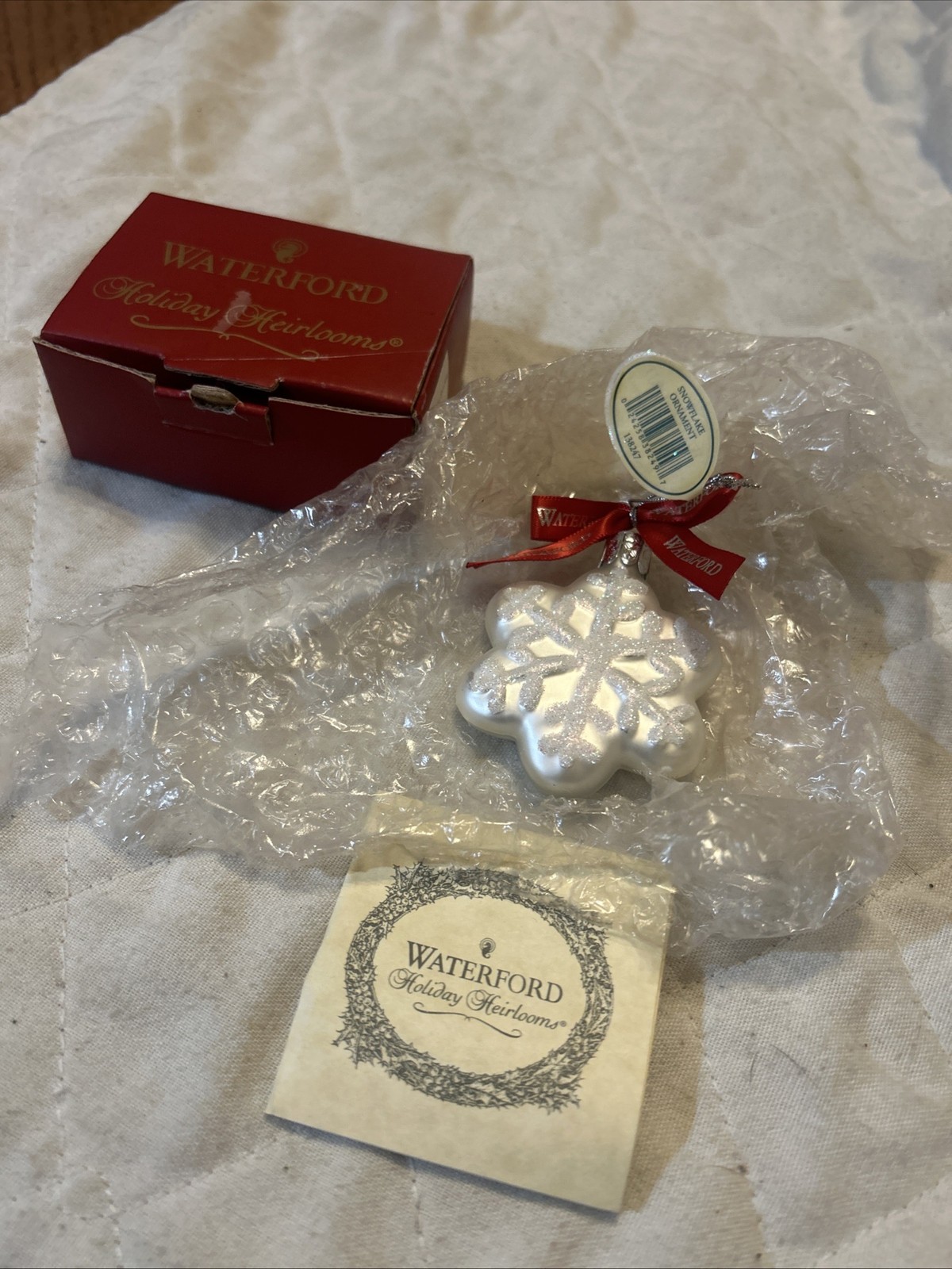 Vintage 2005 Waterford Holiday Heirlooms Snowflake Christmas Ornament