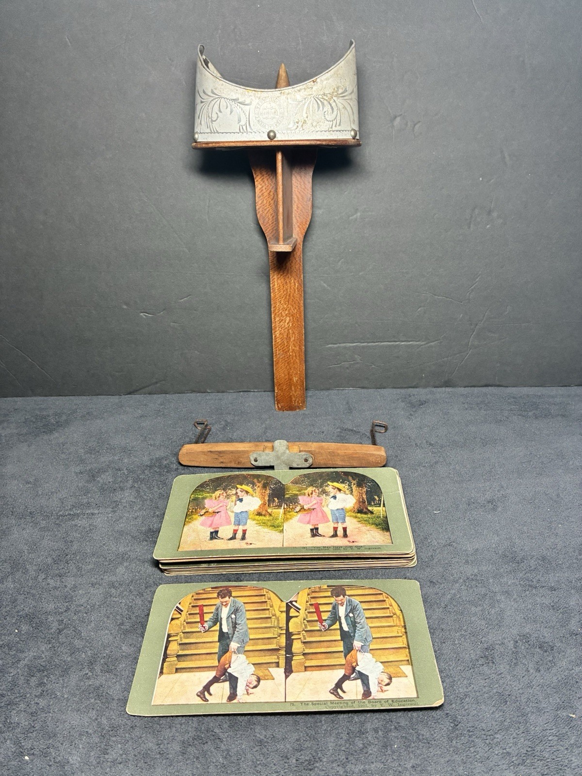 Vintage Universal Photo Art Company Antique Stereoscope Stereoviewer 1895-1910