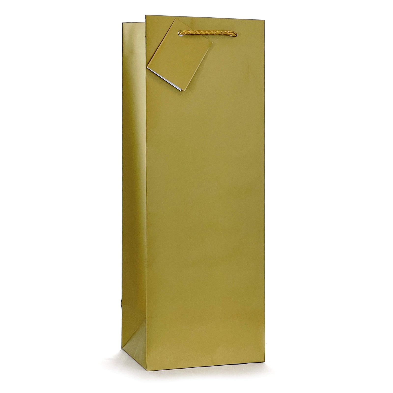 Allgala 12-Pack Gold Wine Gift Bags with Handles, 14x5x4 Inch, Party Favor Bags