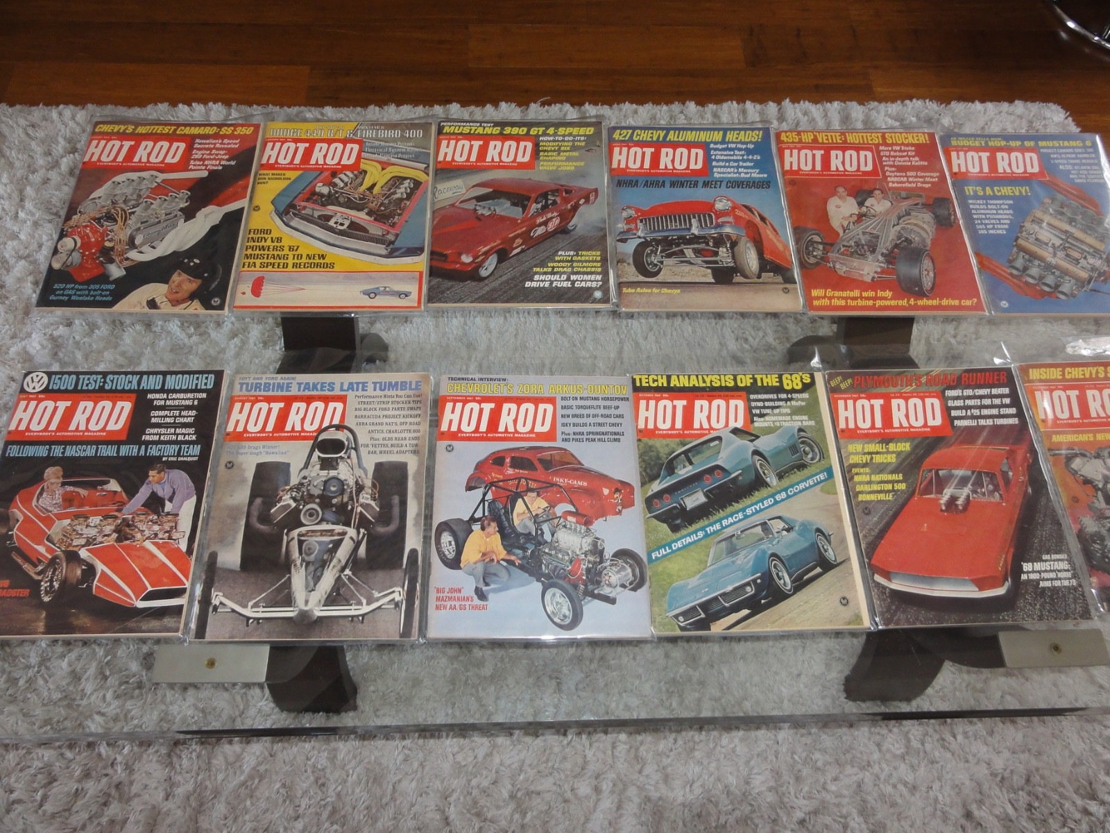 HOT ROD Magazine Vintage, Complete 1967 Full Year – 12 Issues Jan–Dec Wow