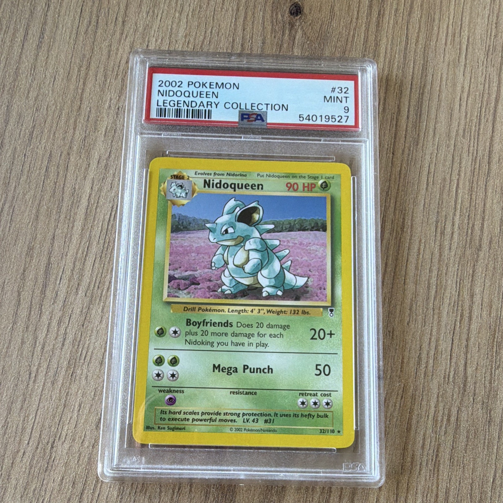 Nintendo Pokémon TCG Nidoqueen Legendary Collection 2002 #32/110 PSA 9