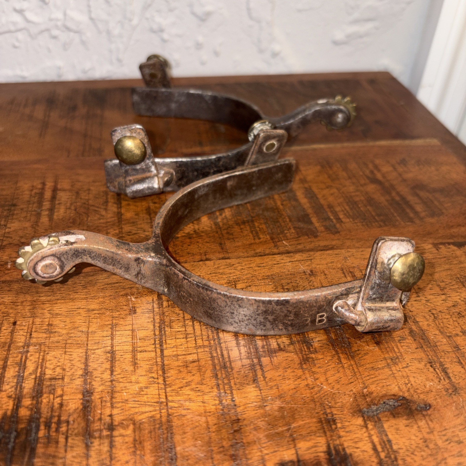 Vintage Bob Blackwood BB Cowboy Spurs Authentic Bull Riding Western Rodeo Antiqu