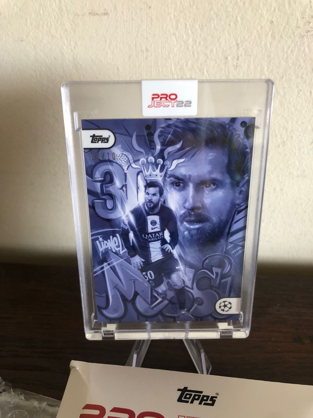 Lionel Messi Topps Project 22 Card Orlando Arocena PSG Argentina 2/10