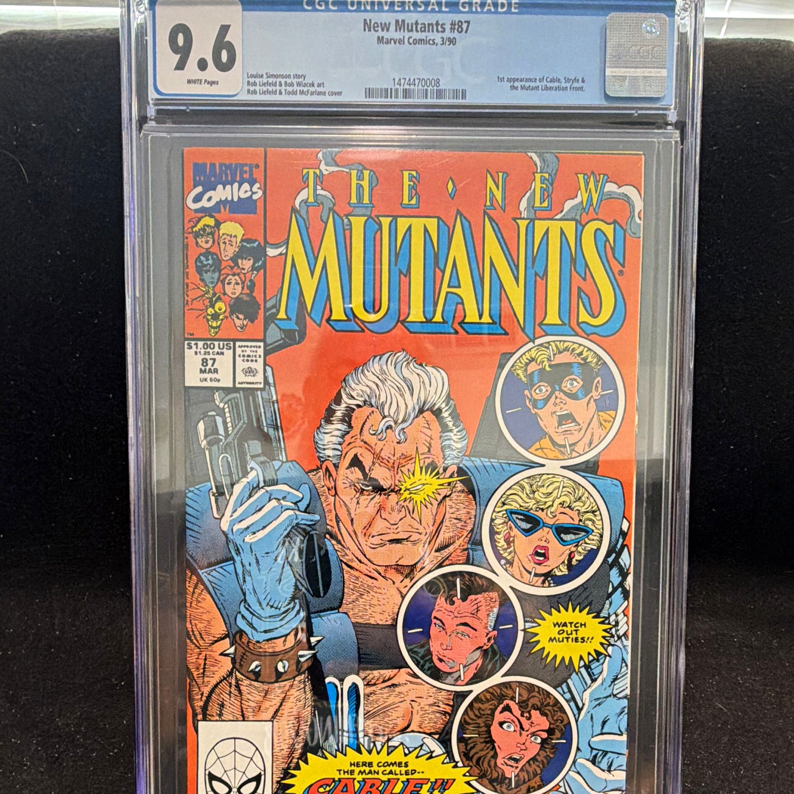 Marvel New Mutants #87 (1990) Cable CGC 9.6 White Pages Simonson Liefeld