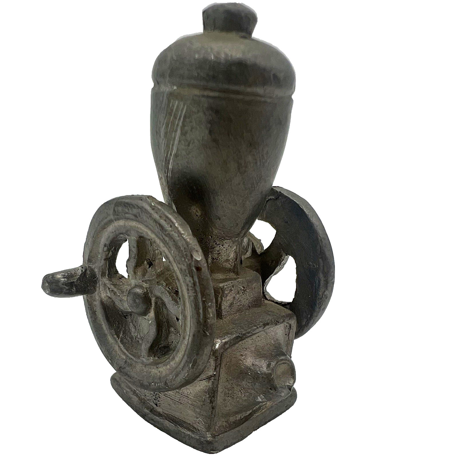 Vintage American Pewter Co. Double Wheel Coffee Grinder-Rare with Easton MA mark Vintage American Pewter Co. Double Wheel Coffee Grinder-Rare with Easton MA mark
