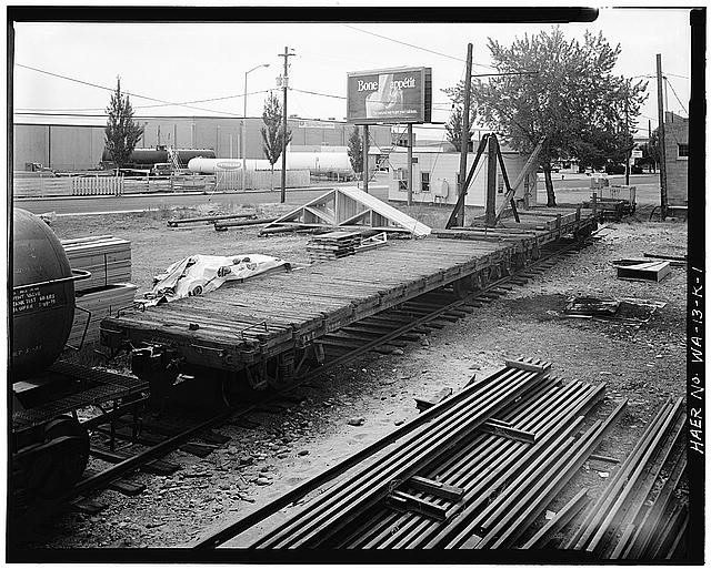 Yakima Washington Yakima Valley Transportation Company Rail Flatcar 1940s